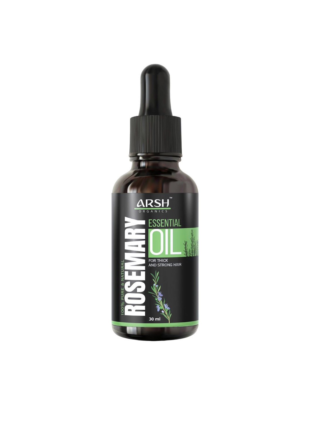 Arsh Organics 100% Pure & Natural Rosemary Essential Hair Oil For Strong Hair - 30ml