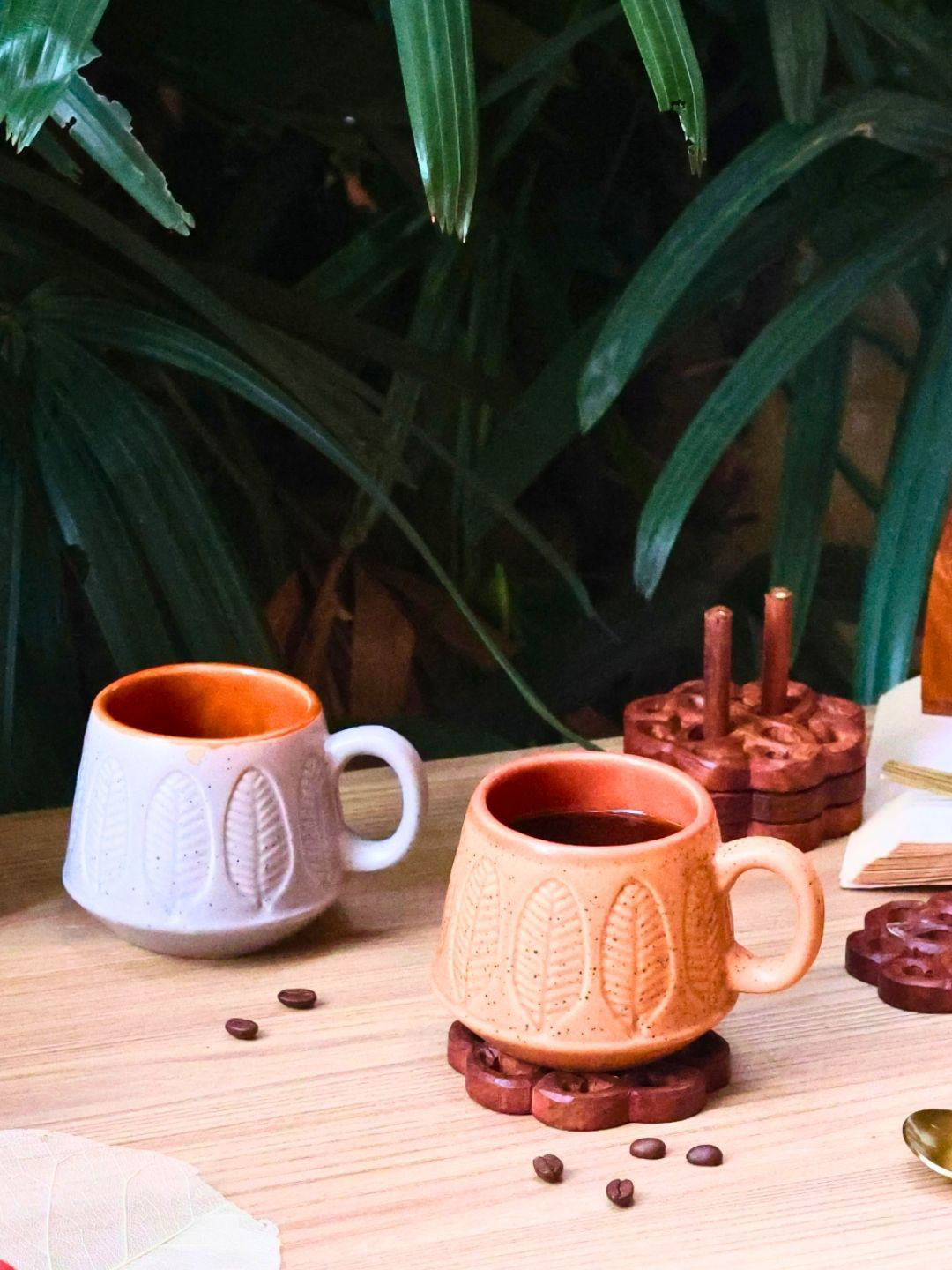 WEAVING HOMES Im Not Lazy Im Just On My Energy Saving Mode Grey Striped Ceramic Microwave Safe 2 Piece Mugs-200ml