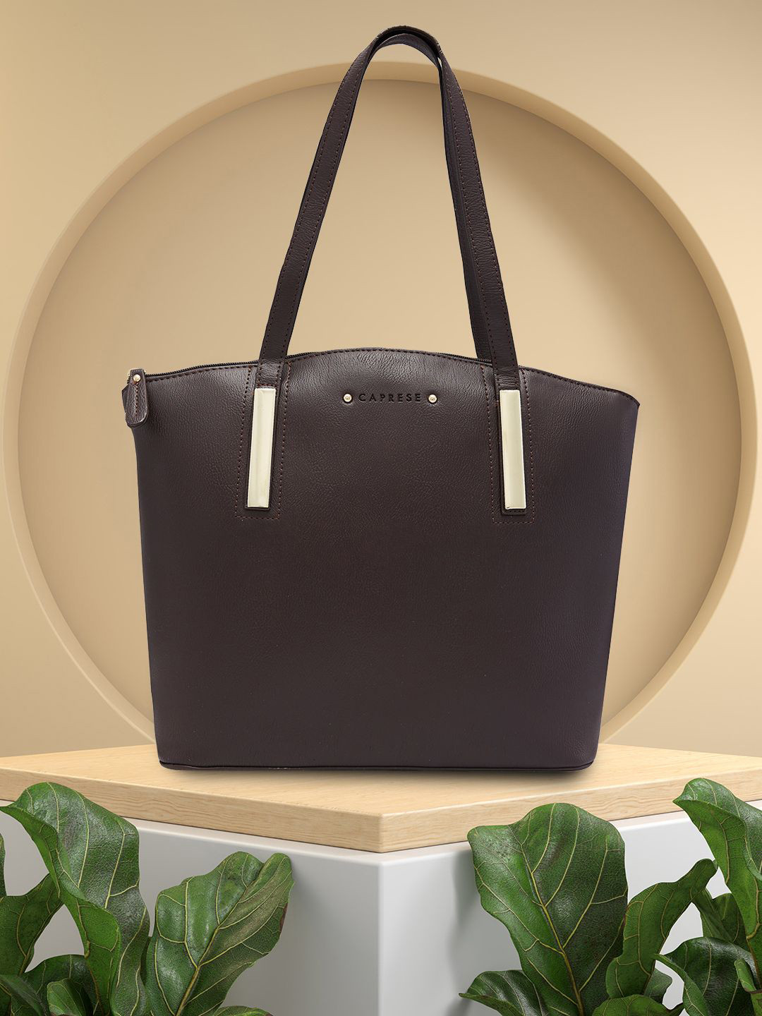 Caprese Viola Women Brown Medium Satchel Bag