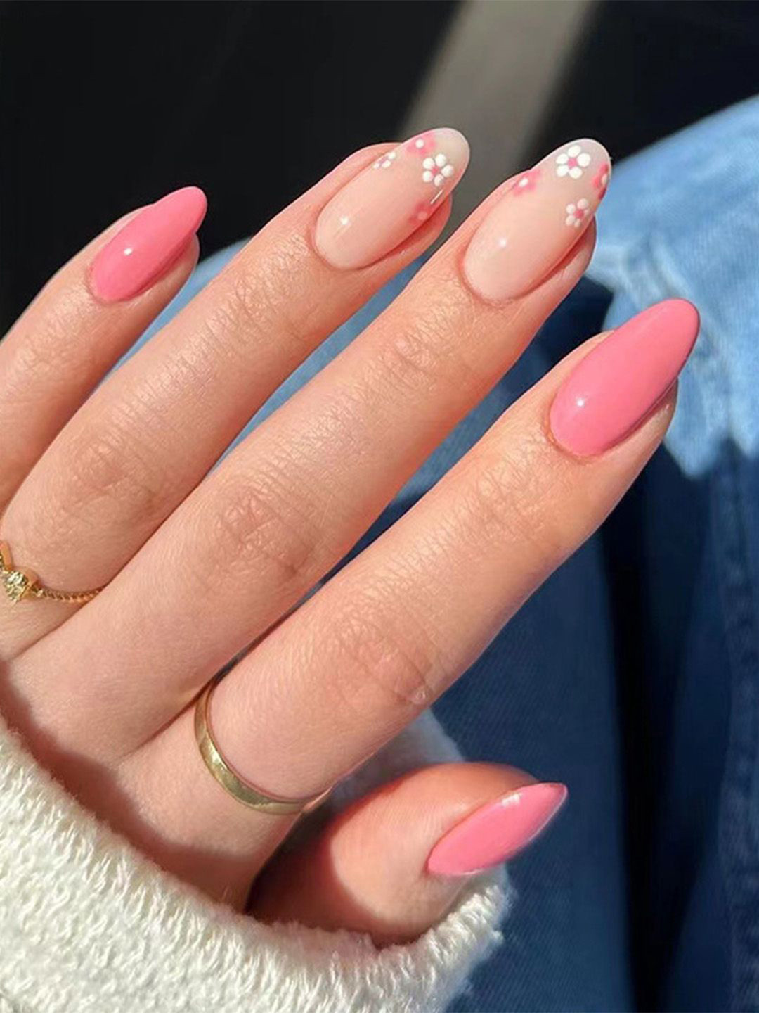 Gush Beauty Nailed It 24Pcs Medium Round Press On Nails - Blooming Dahlia