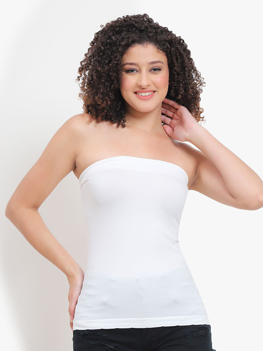 JMT Wear Solid Non-Wired Non Padded Full Coverage Bandeau Bra