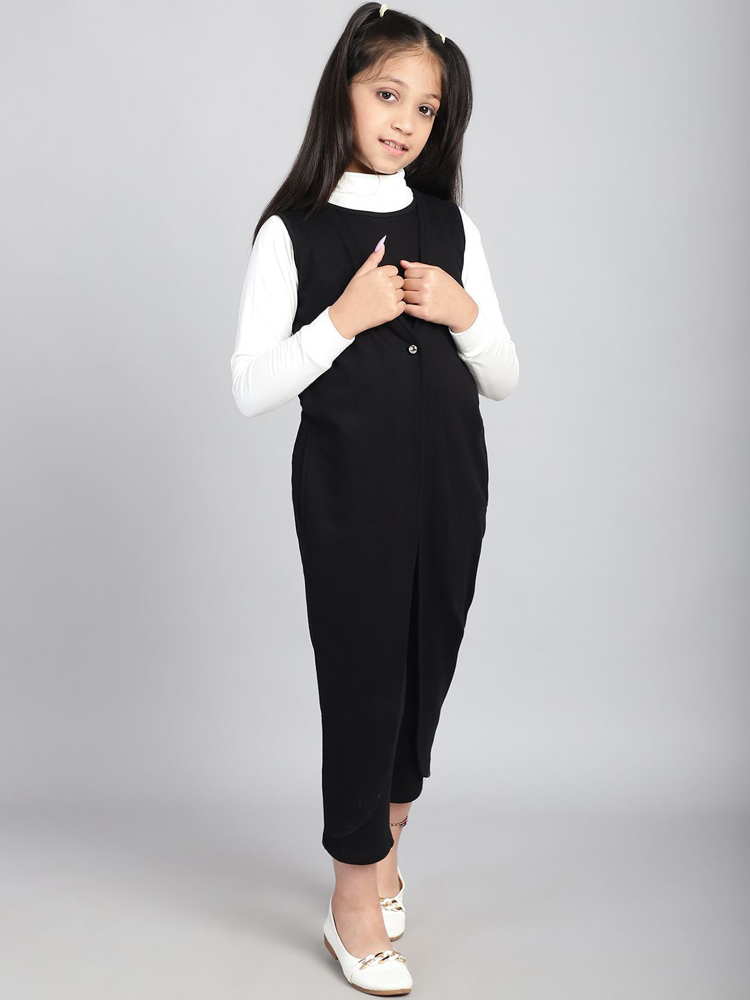 Baawri Girls Pure Cotton Jumpsuit
