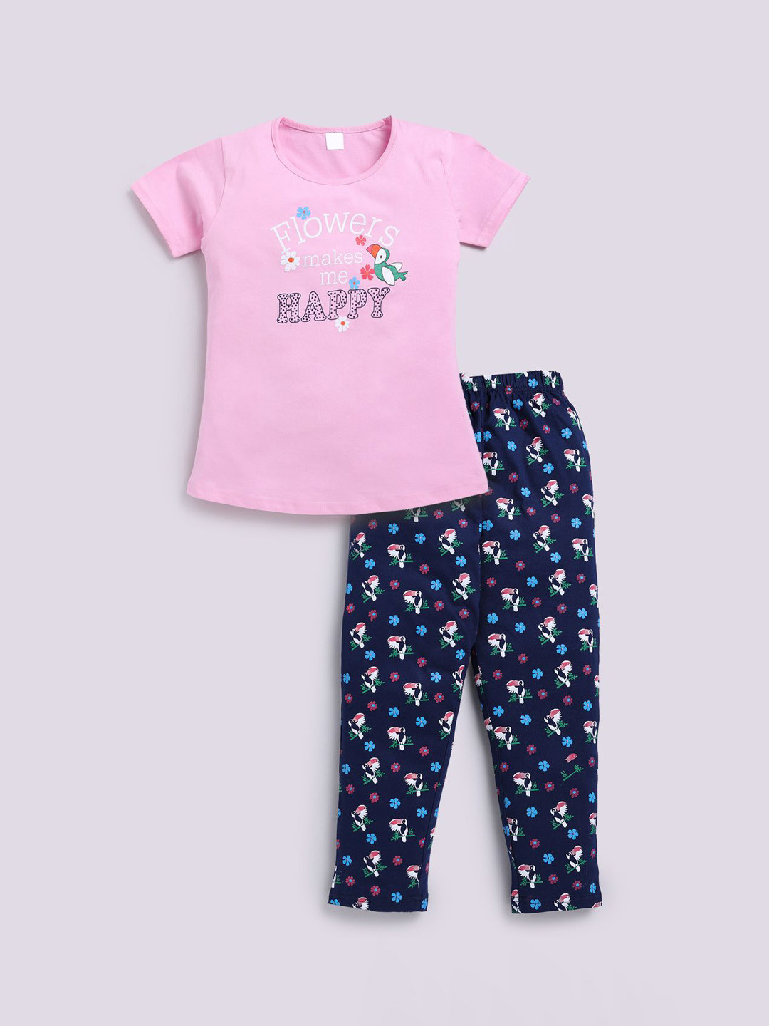 Todd N Teen Girls cotton graphic Printed Night suit