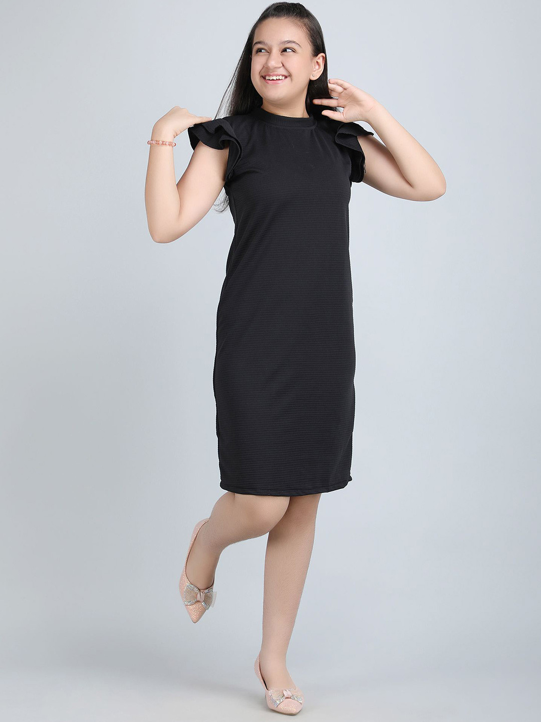 DEKLOOK Cold-Shoulder Formal Sheath Dress