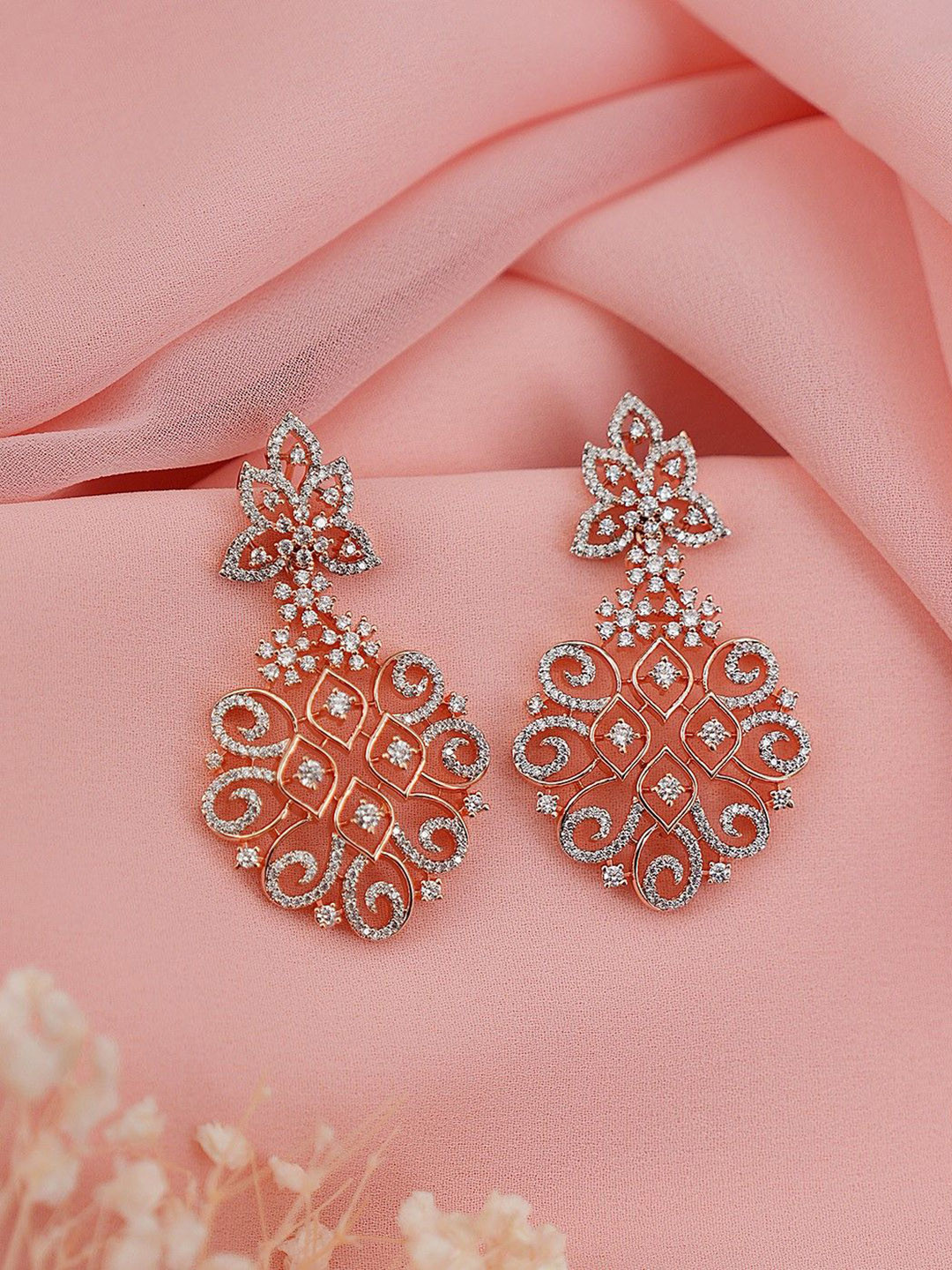 Saraf RS Jewellery Contemporary Drop Earrings