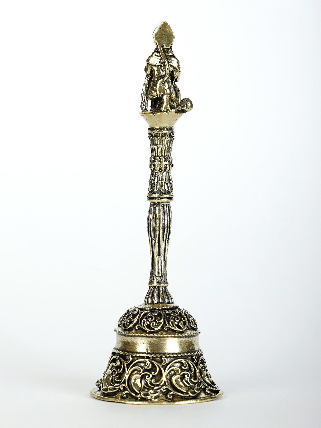 Exotic India 4 Inch Superfine Lord Hanuman Bell in Brass