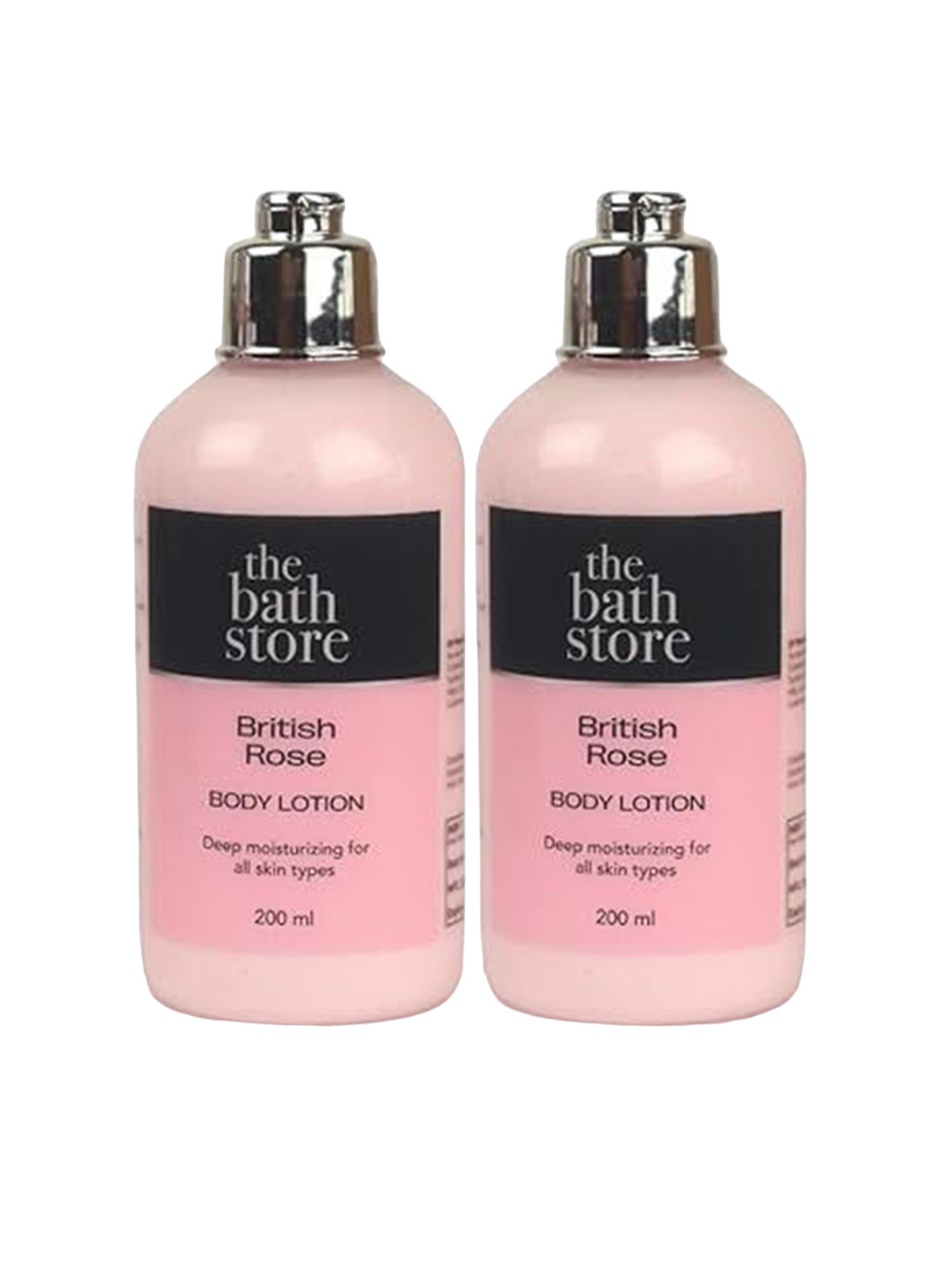 The Bath Store British Rose  Set Of 2 Body Lotion- 200ml Each