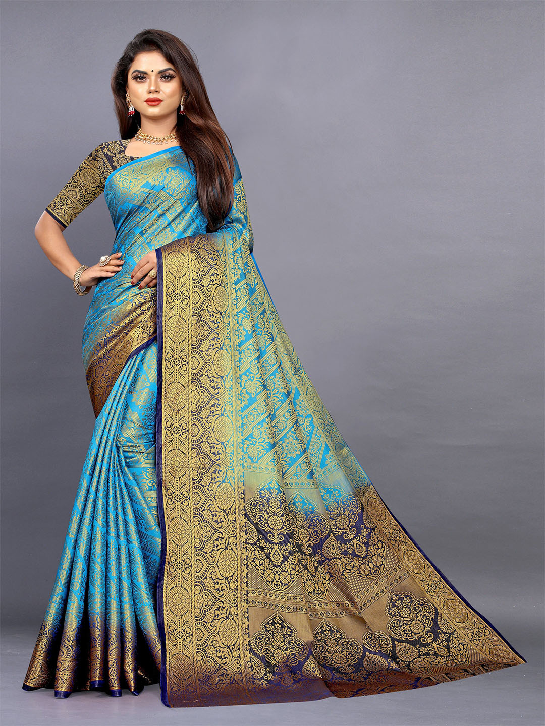 Shobhangi Woven Design Zari Art Silk Banarasi Saree