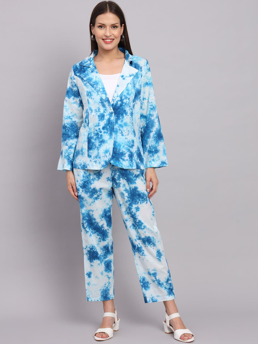 KALINI Tie-Dyed Blazer & Trousers Co-Ord Set