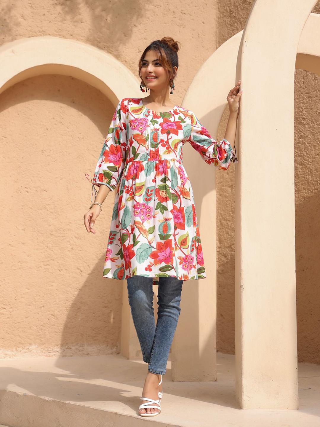 Rain & Rainbow Printed Tunic