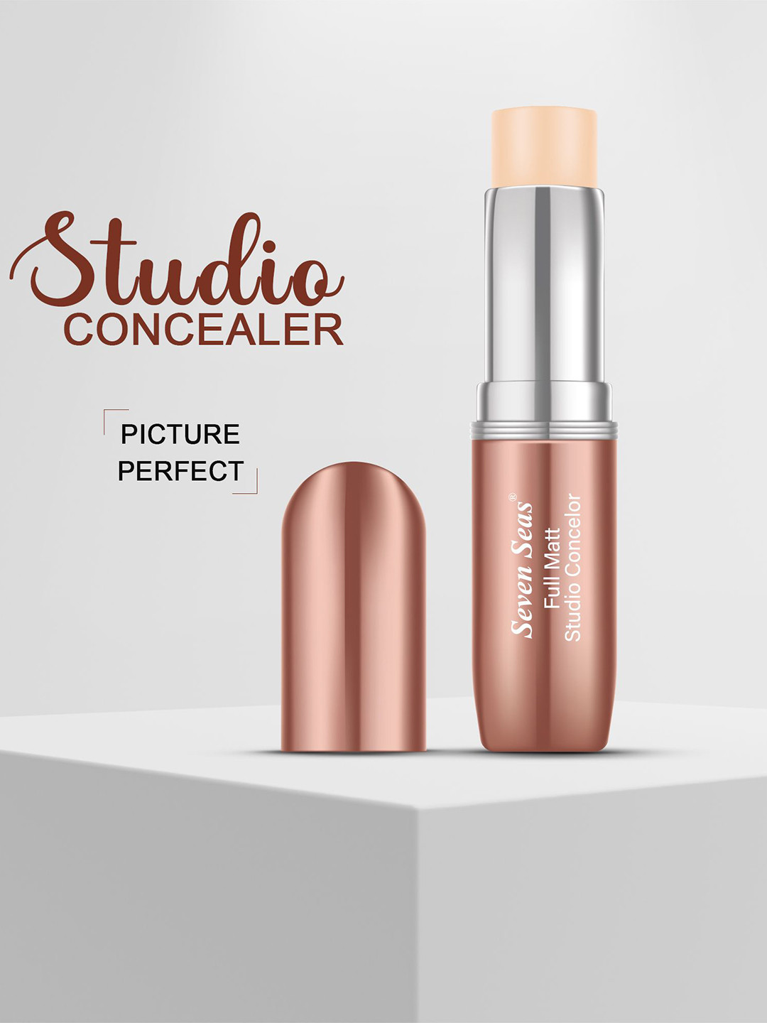 Seven Seas Full Matt Full Coverage & Long Lasting Studio Concealer Stick 8g - Skin