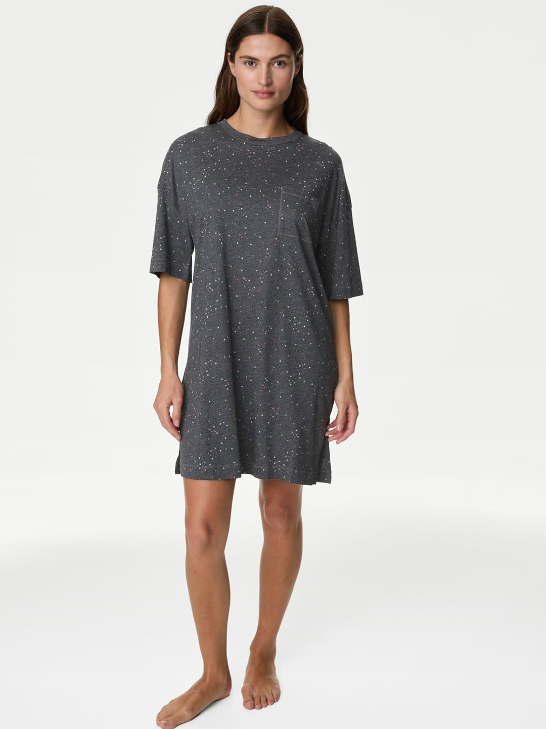 Marks & Spencer Printed Above Knee Nightdress