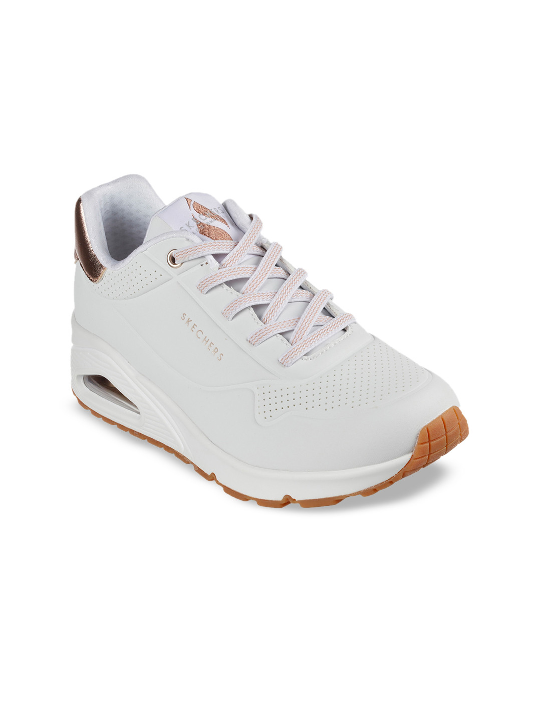 Skechers Uno - Shimmer Away Women Round Toe Lace-Up Sneakers
