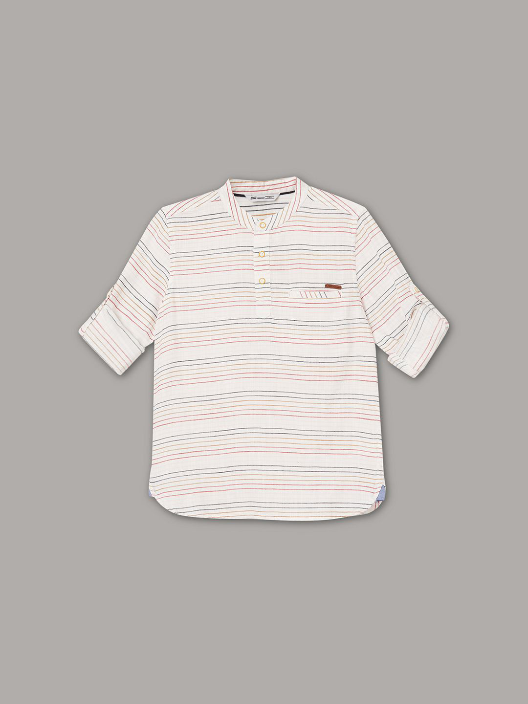 Fame Forever by Lifestyle Boys Horizontal Stripes Opaque Striped Casual Shirt