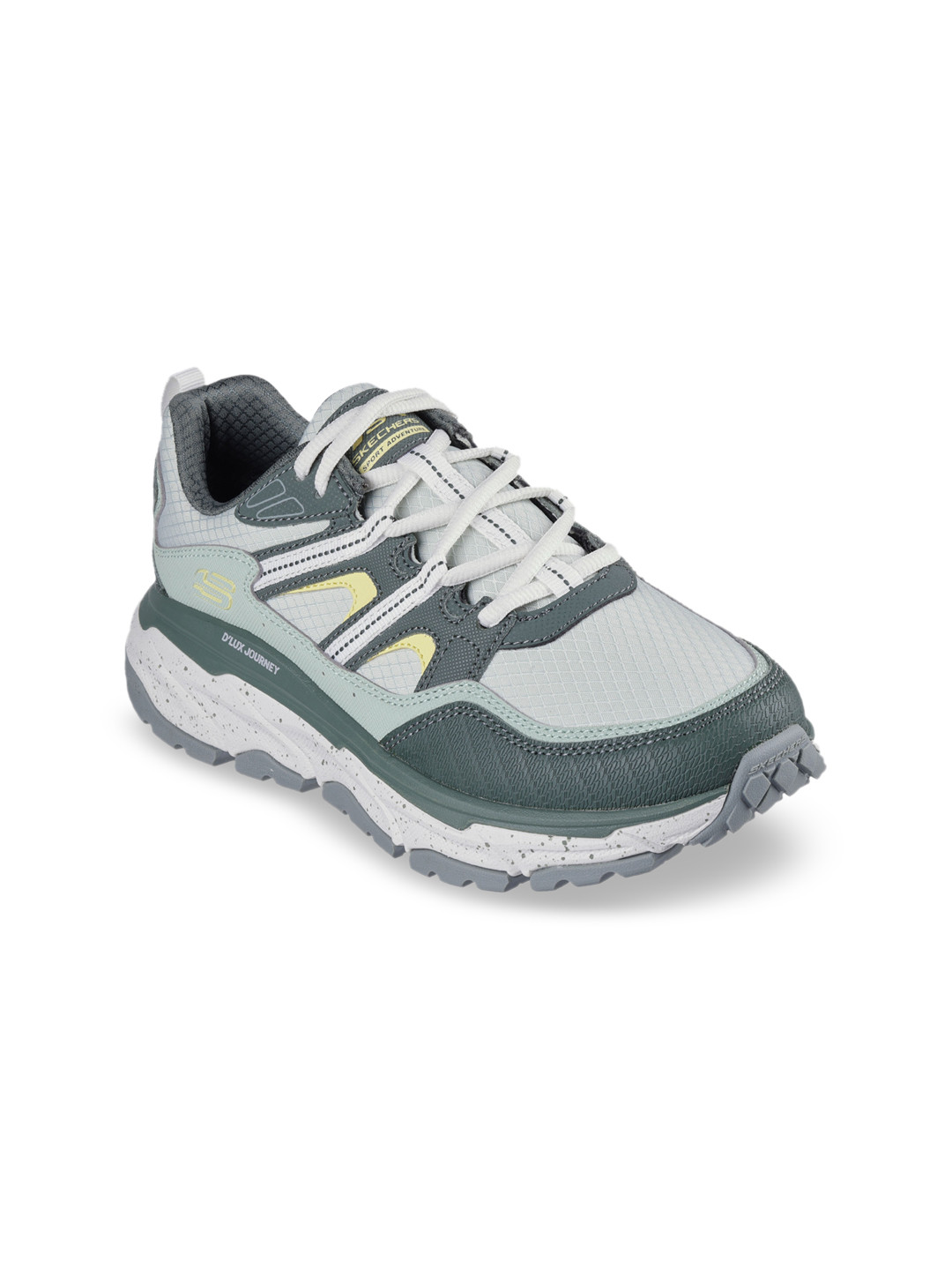 Skechers D'LUX JOURNEY Women Colorblocked Lace-Up Sneakers