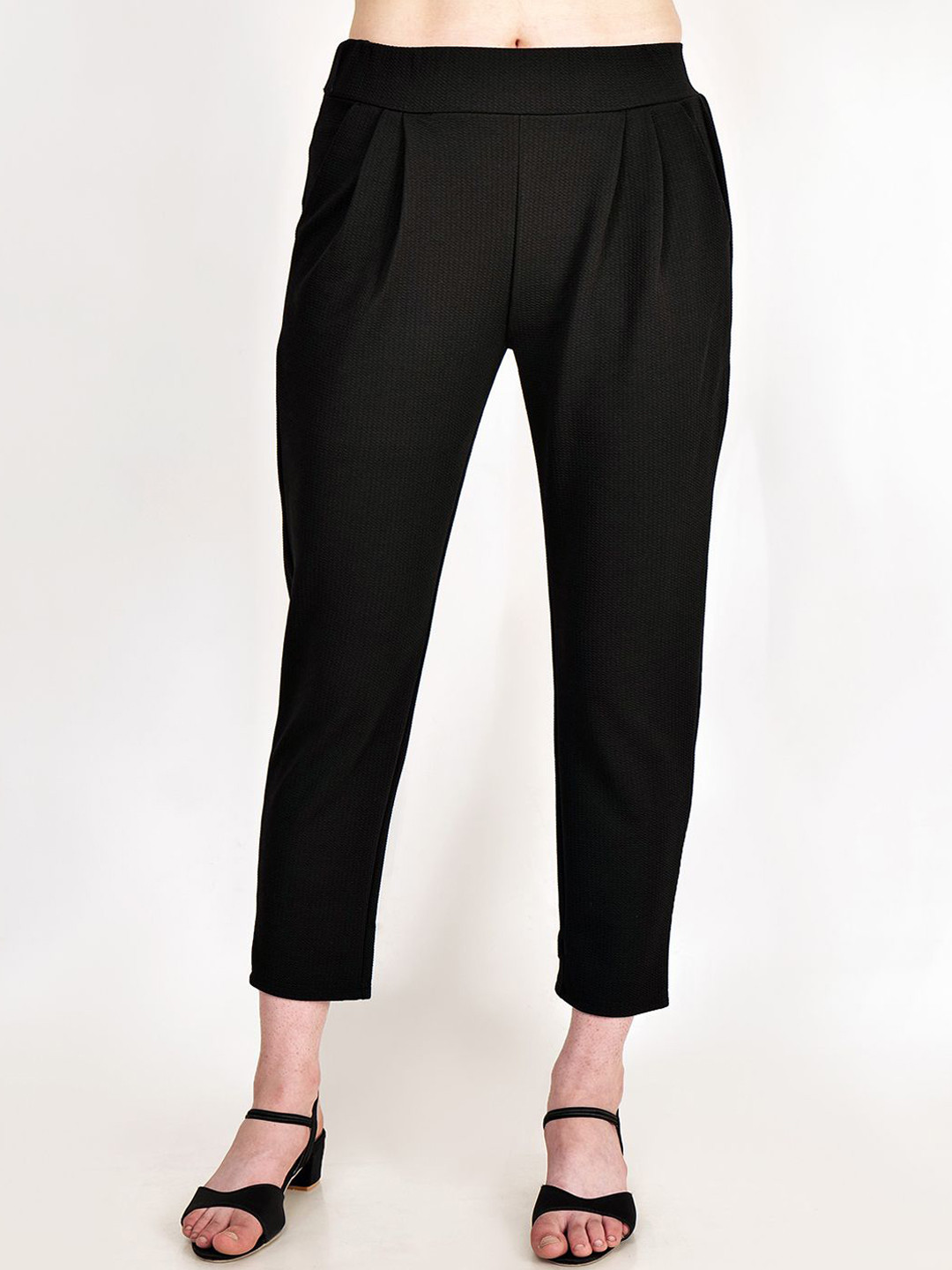 Frolic Rolic Pleated Polyester Ankle Length Trouser