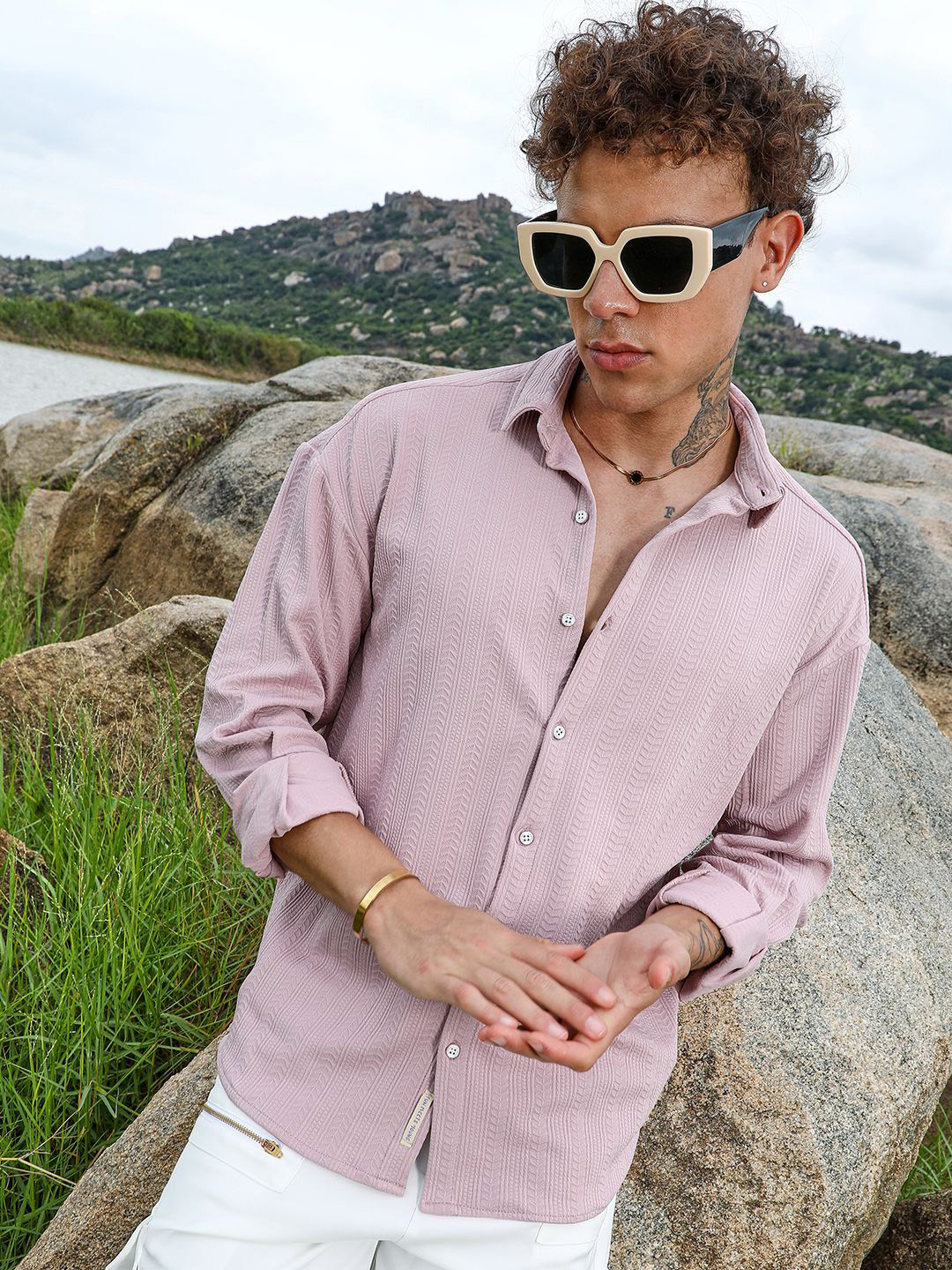 CAHOOT Men Comfort Opaque Printed Casual Shirt
