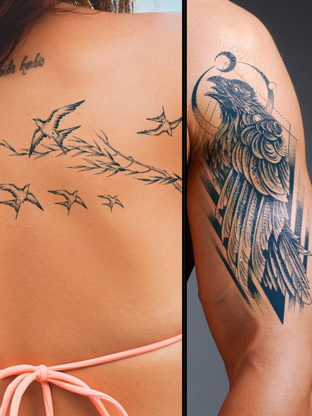 LICK Matte Finish Realistic Semi Temporary Body Tattoo Combo