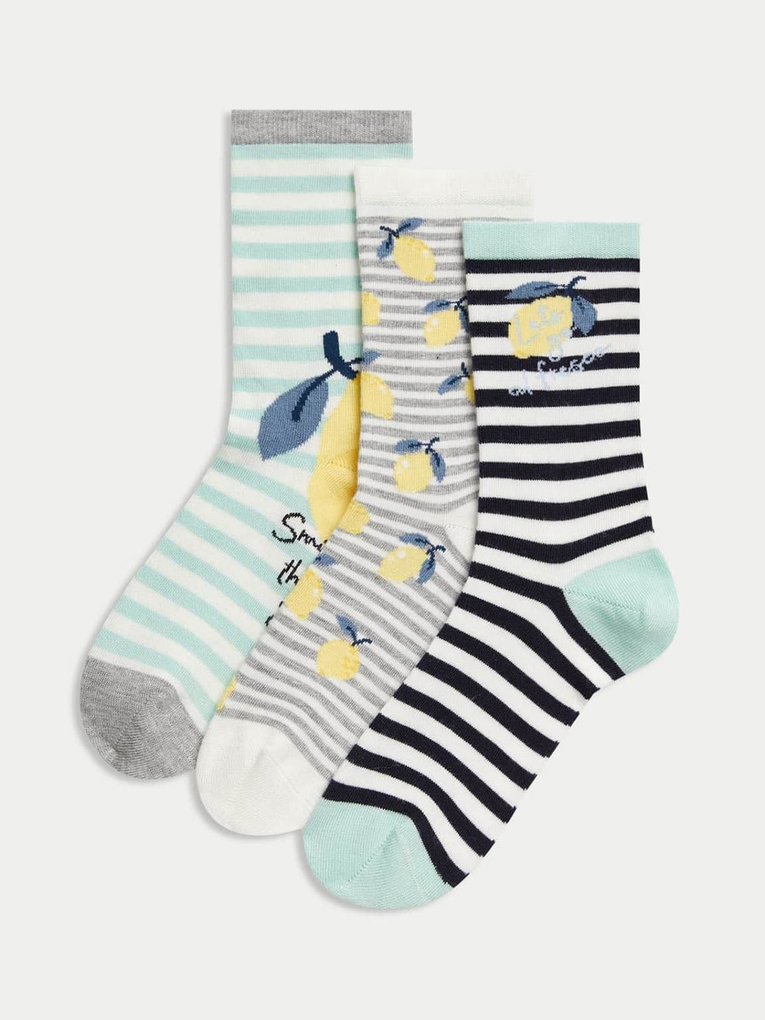 Marks & Spencer 3 Pcs Calf-Length Socks