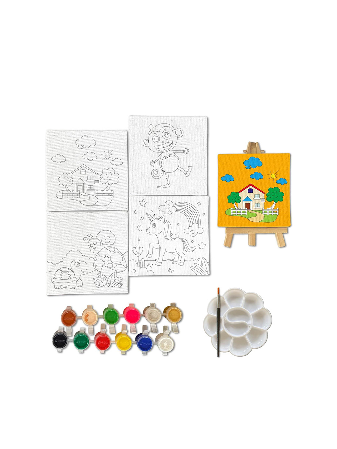 Mini Leaves Mini Canvas Paint Kit