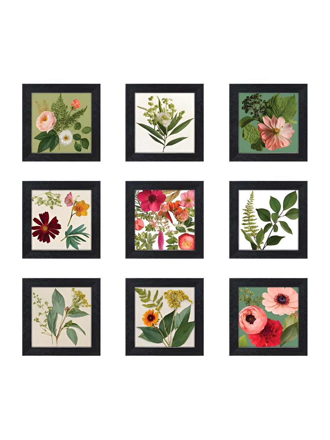 RANDOM Black & White 6 and more Piece Synthetic Wood Other Wall Paintings