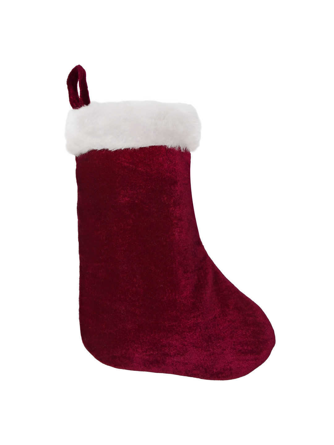 Home Heart Maroon Christmas Stockings