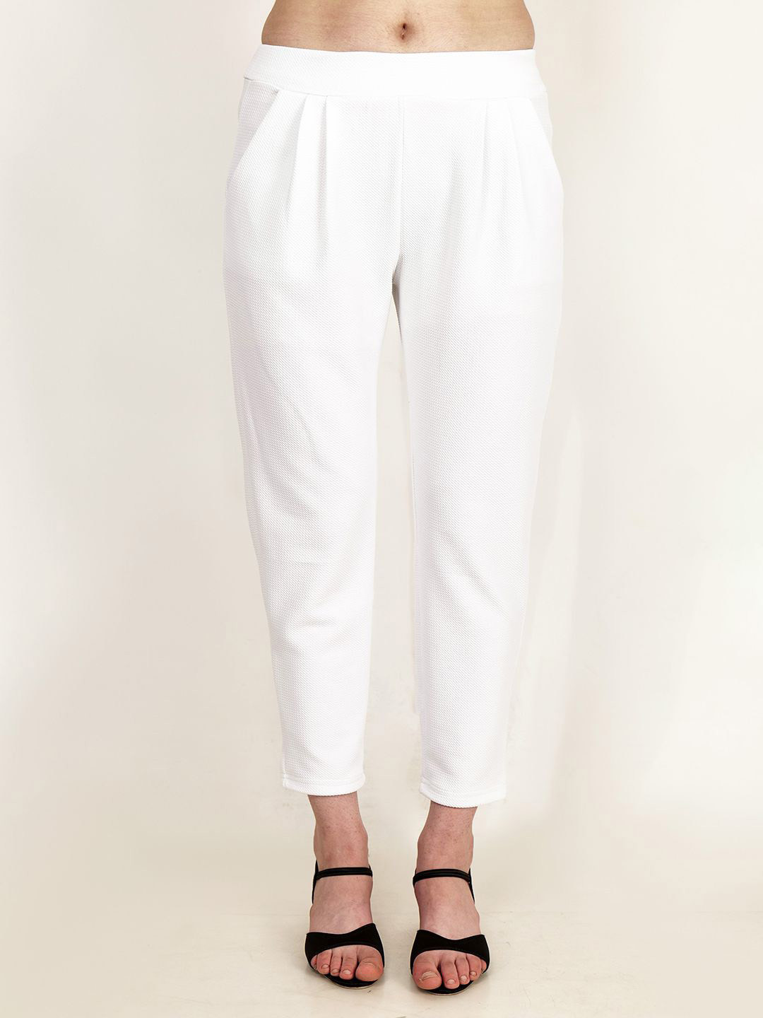 Frolic Rolic Pleated Polyester Ankle Length Trouser