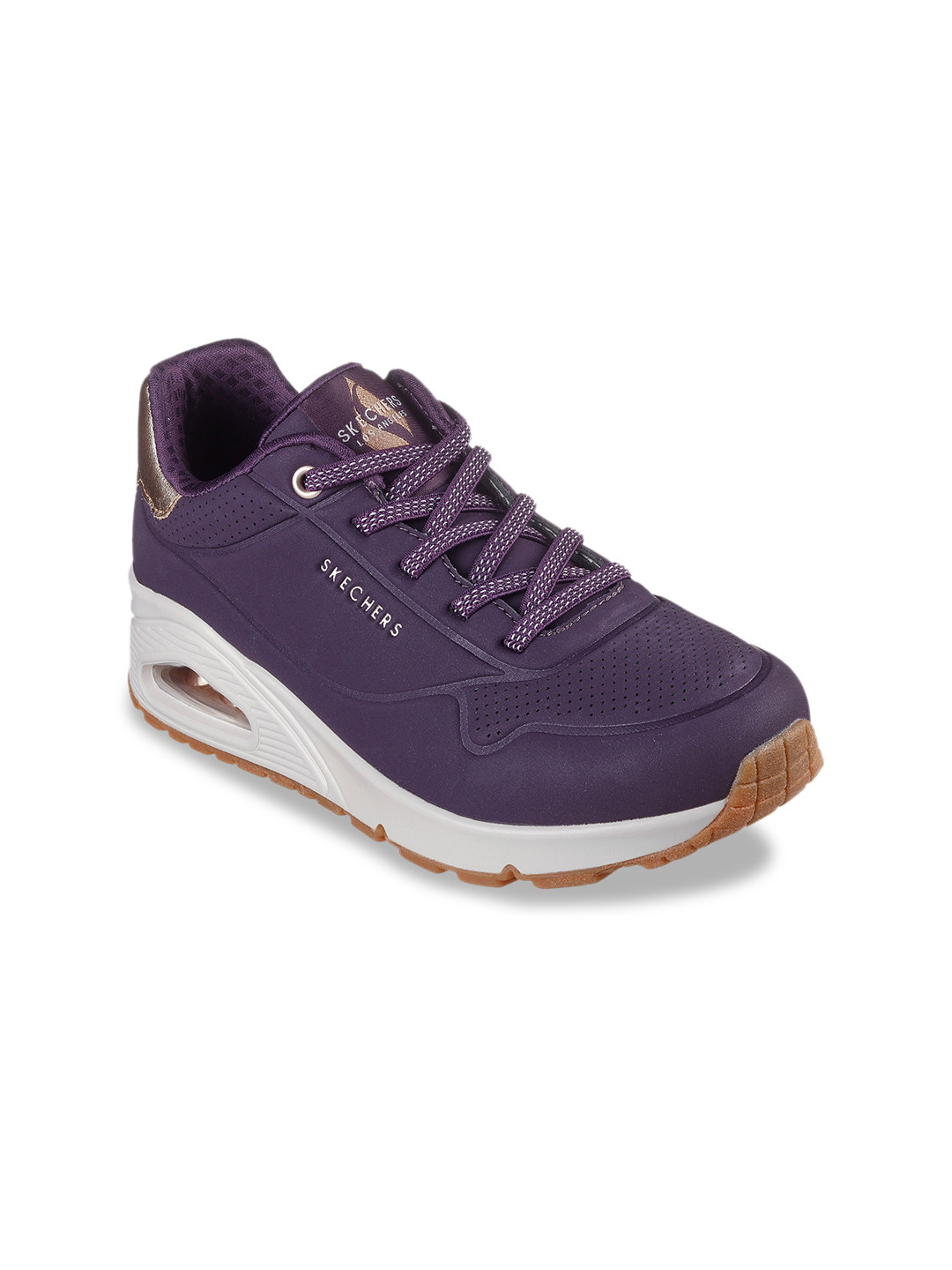 Skechers UNO - SHIMMER AWAY Women Synthetic Lace-Ups Casual Sneakers