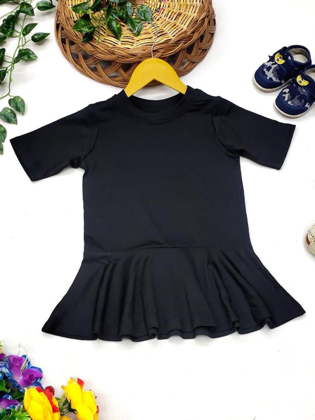 BAESD Ruffled Peplum Mini Dress