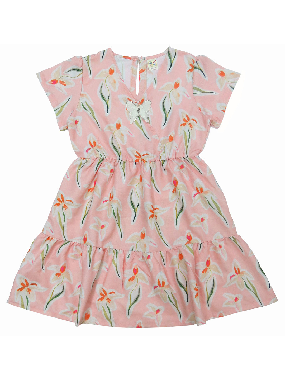 Clothe Funn Print Georgette Fit & Flare Dress