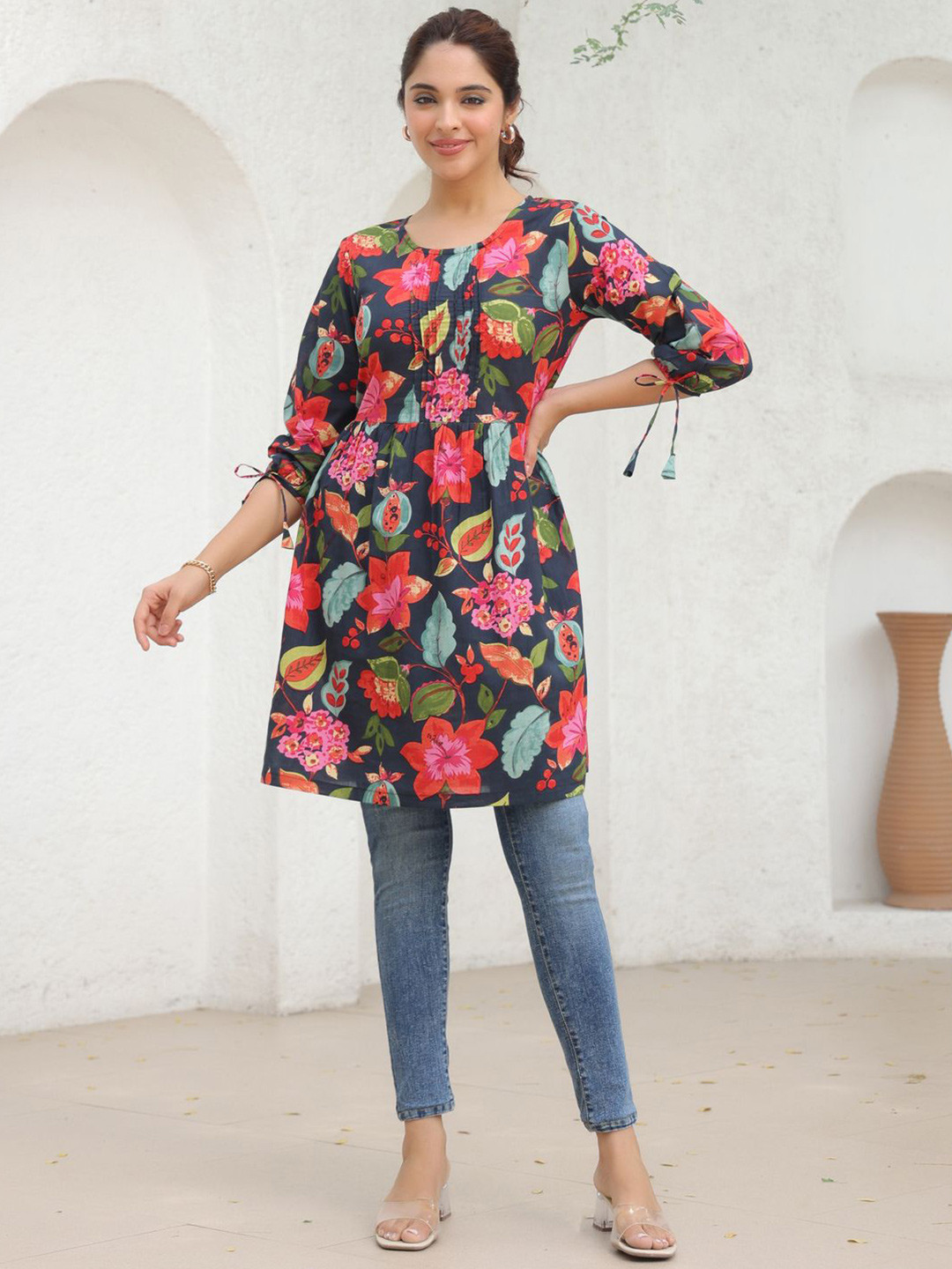 Rain & Rainbow Printed Tunic