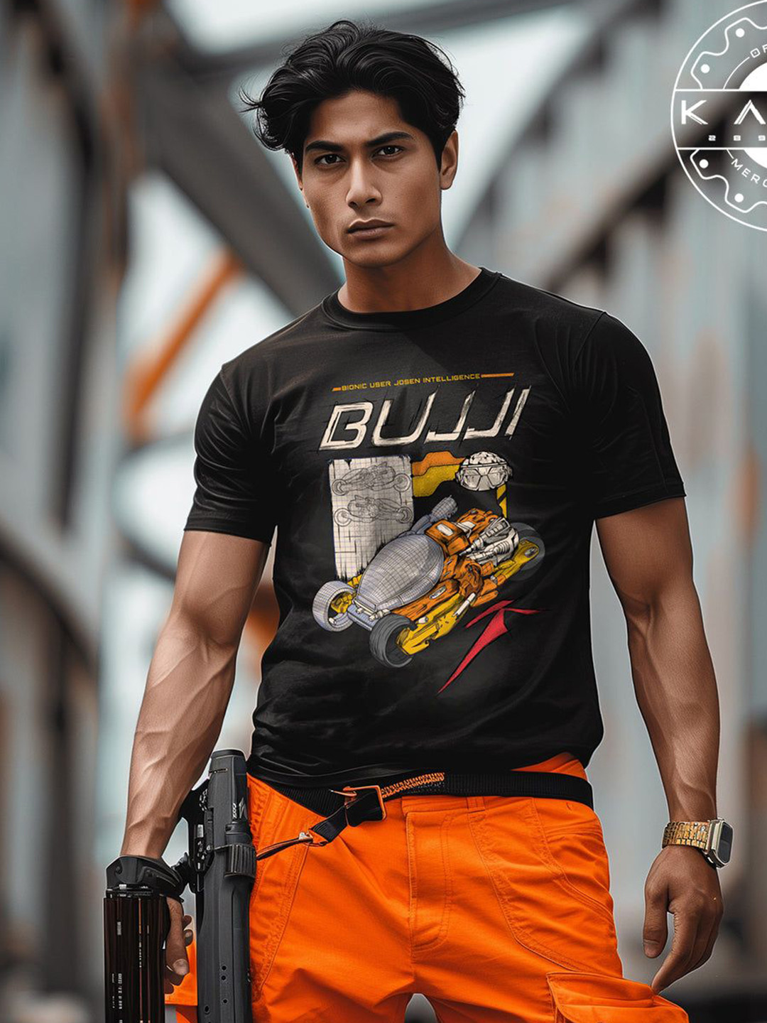 Ascend 47 Unisex Printed Applique T-shirt