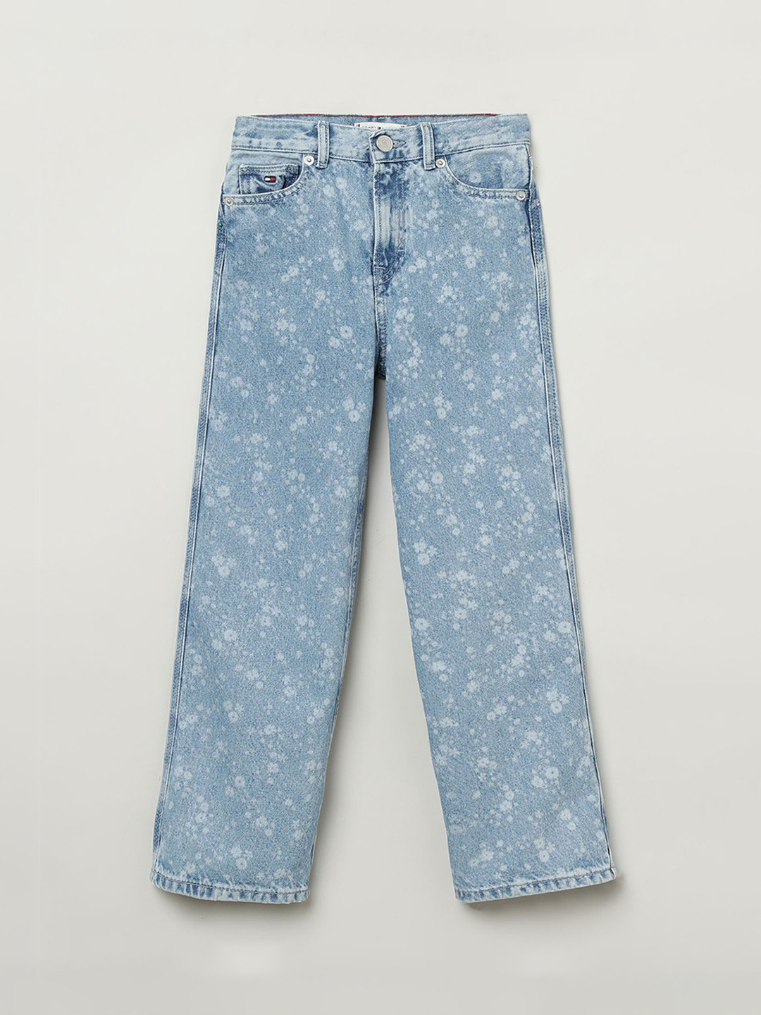 Tommy Hilfiger Girls Flower Denim Stretchable Jeans