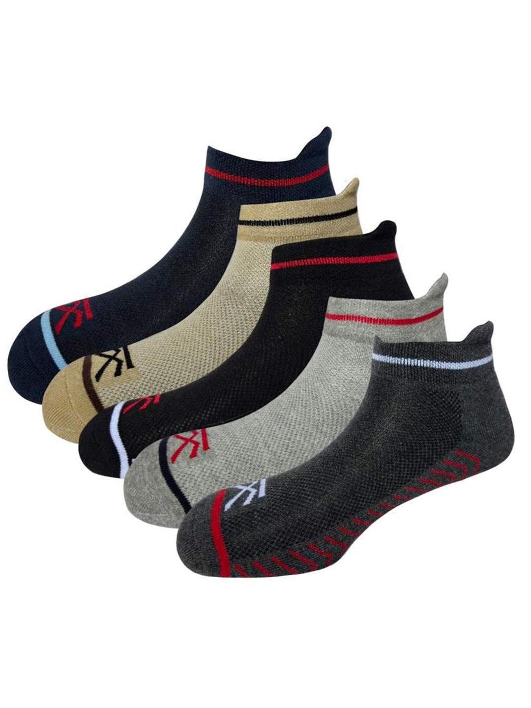 WROGN Pack of 5 Ankle Length Socks
