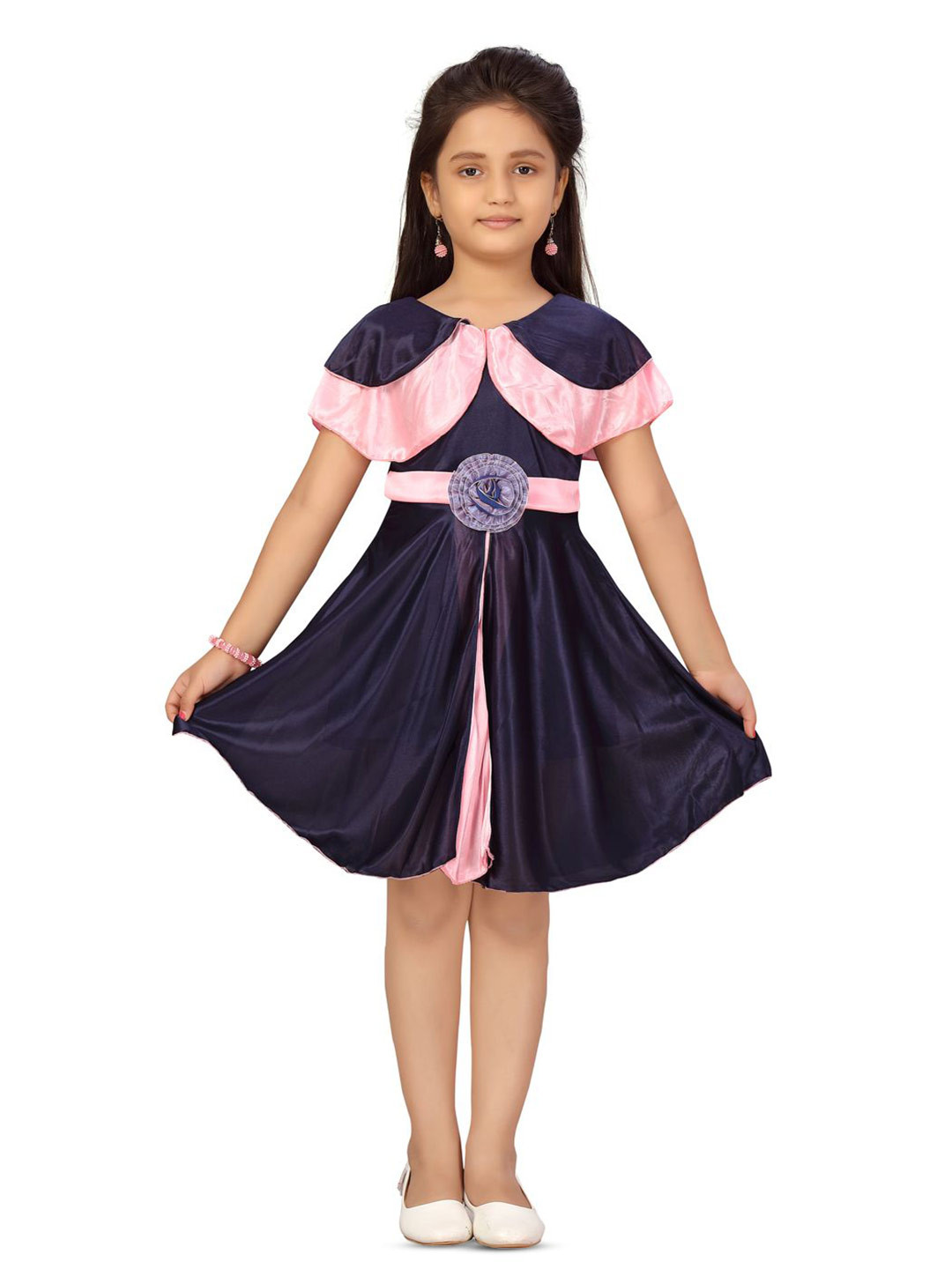 BAESD Peter Pan Collar Fit & Flare Dress