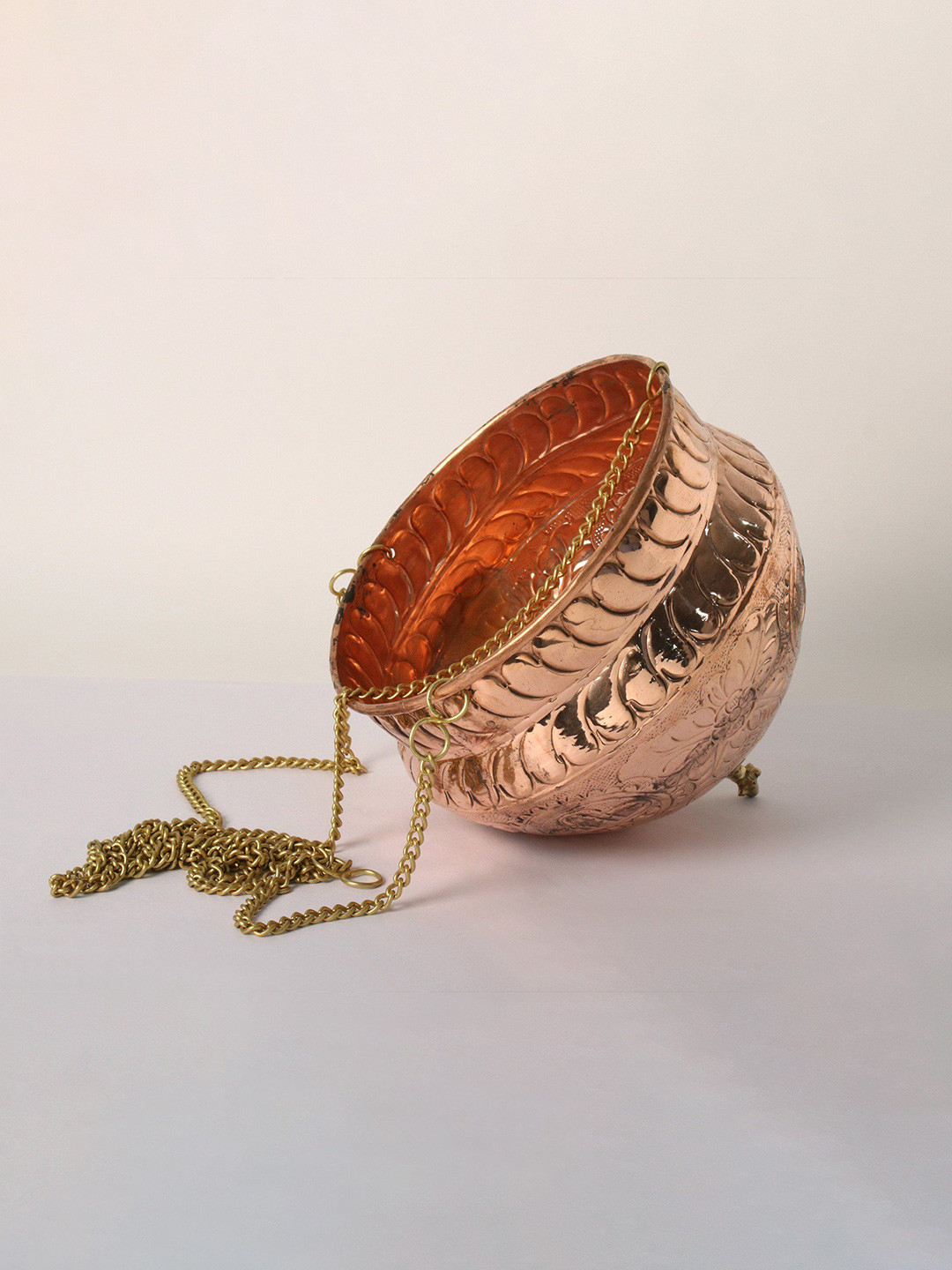 Exotic India Dripping Nandi Vase for Milk to Abhishek Shiva Linga in Copper