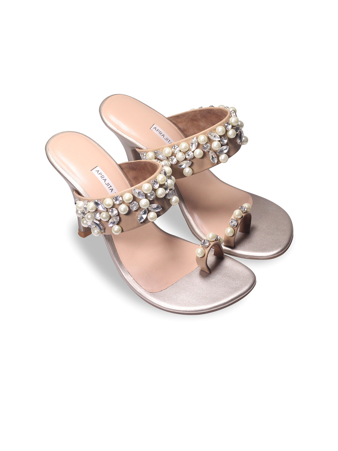 Aprajita Toor Women Embellished Party Stiletto Heels Sandals