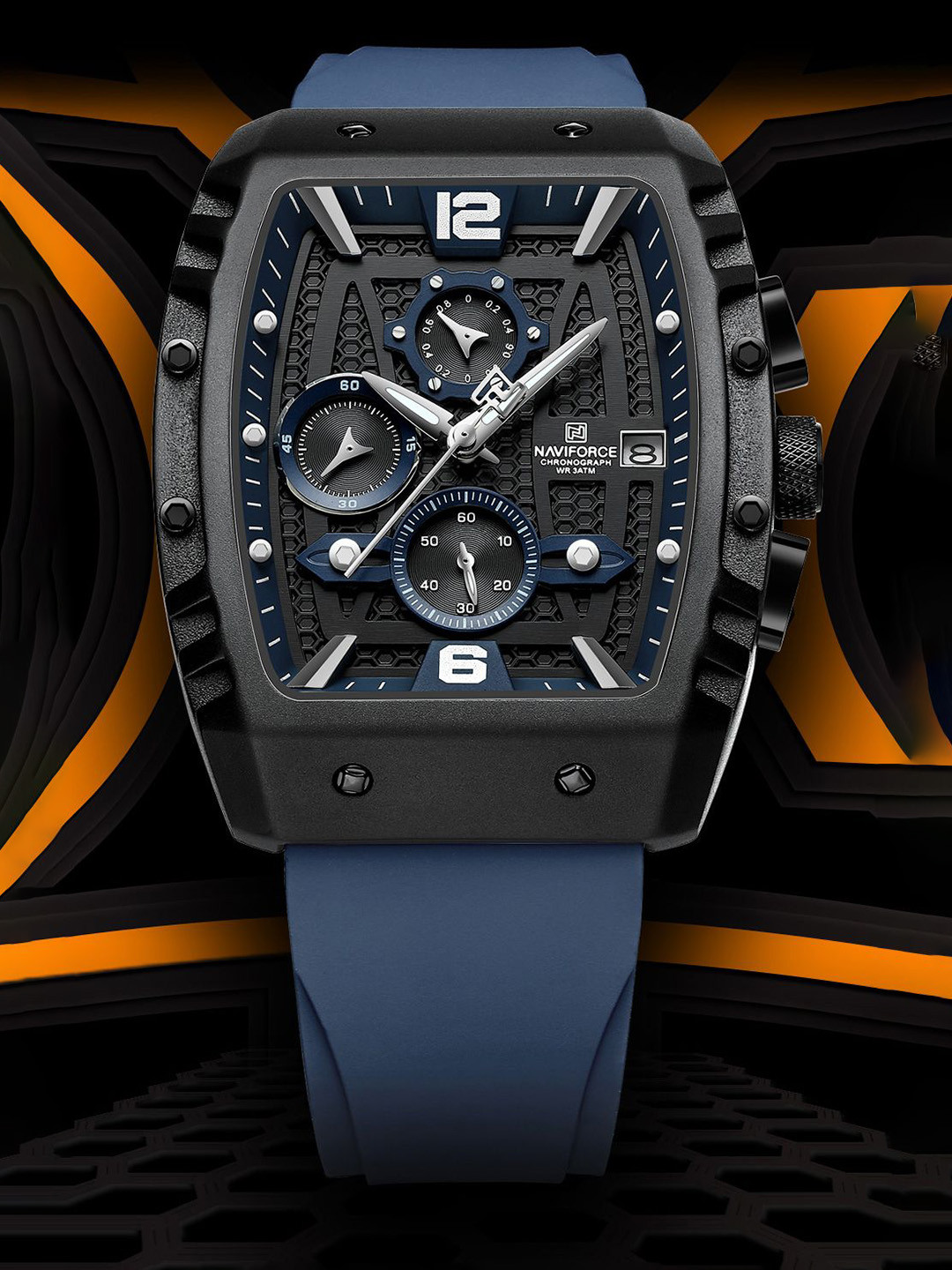 Naviforce Men Dial & Straps Analogue Chronograph Watch NF8025 BBEBE