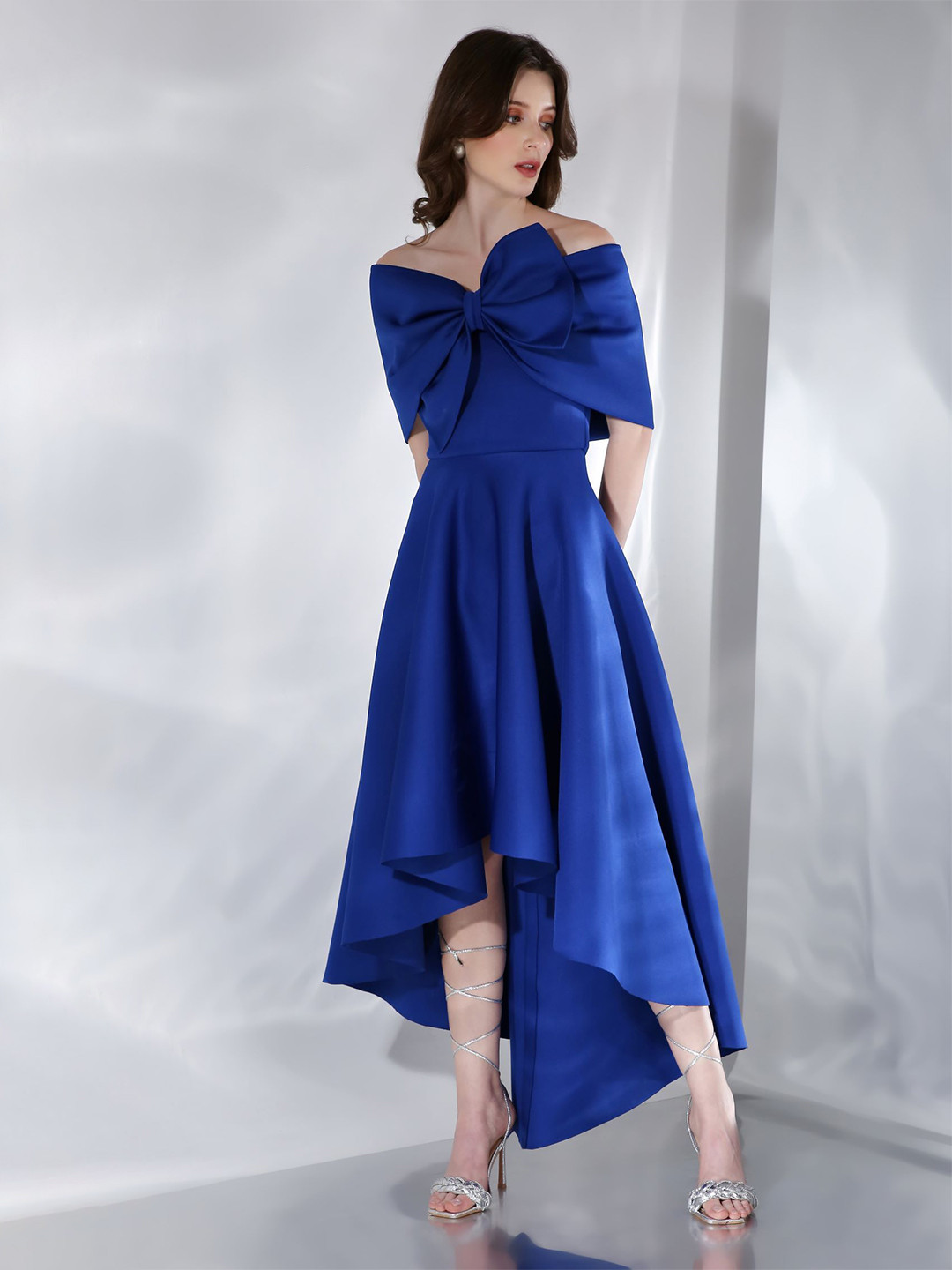 OZEQO Scuba Fit & Flare Maxi Dress