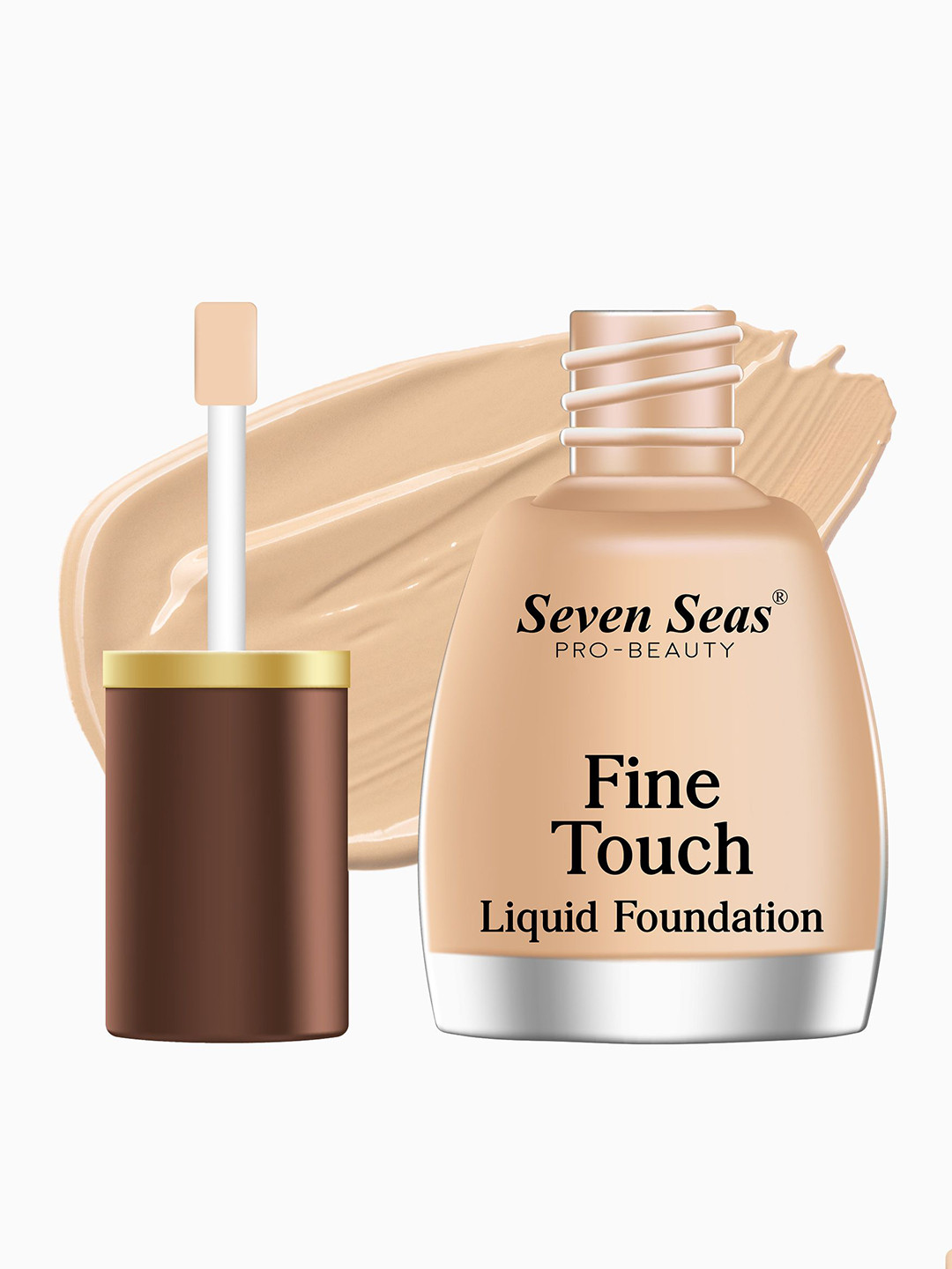Seven Seas Fine Touch Waterproof Liquid Foundation 12ml - Natural