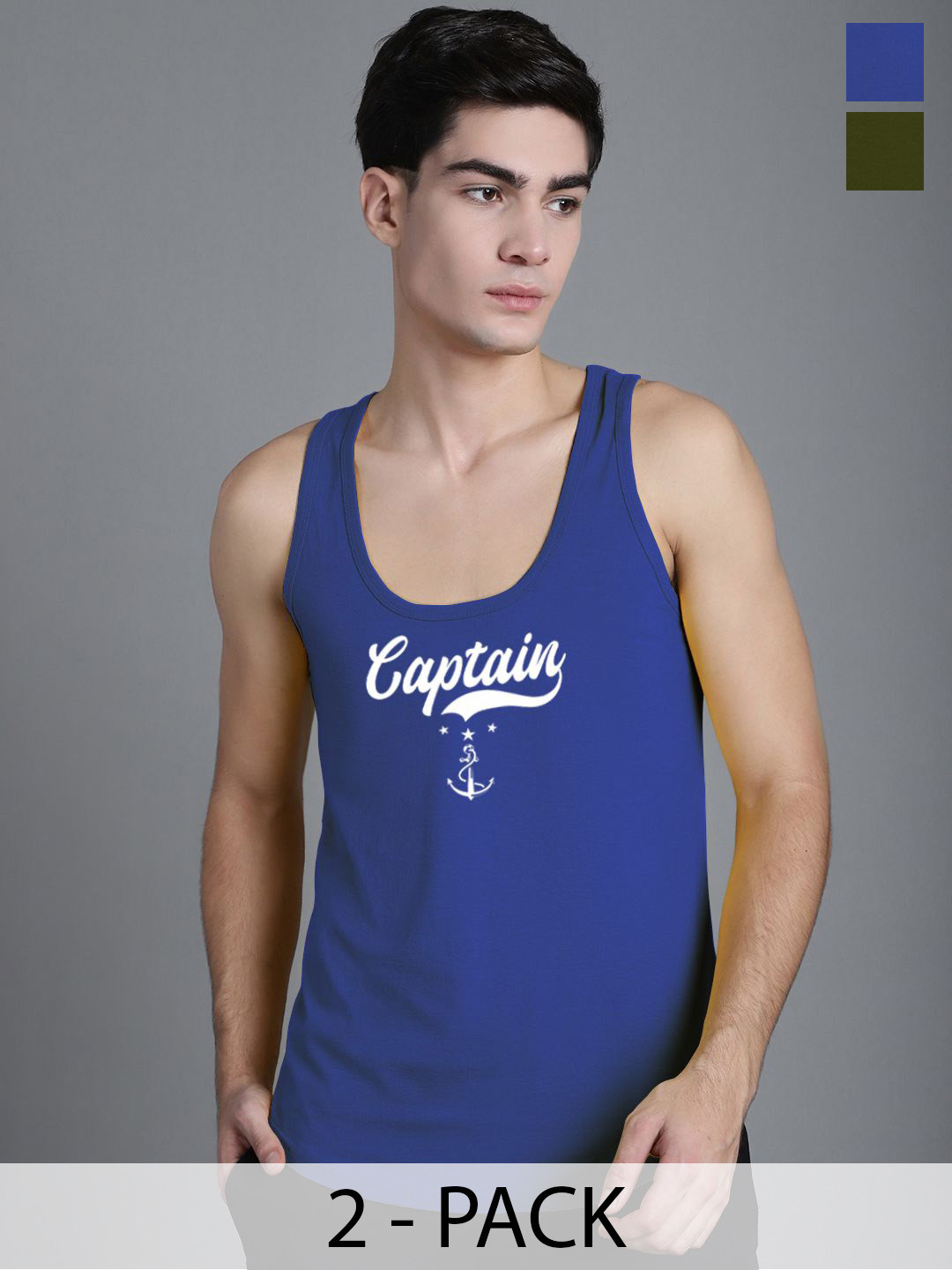 FBAR Pack Of 2 Printed Innerwear Vests FBC606-34-FBC608-05