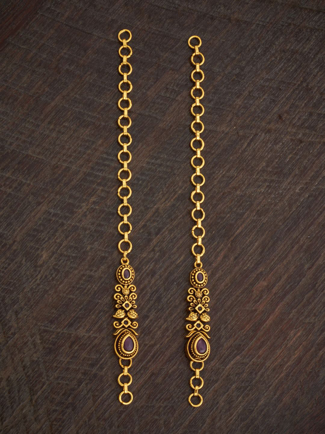 Kushal's Fashion Jewellery Gold-Plated Ear Chain