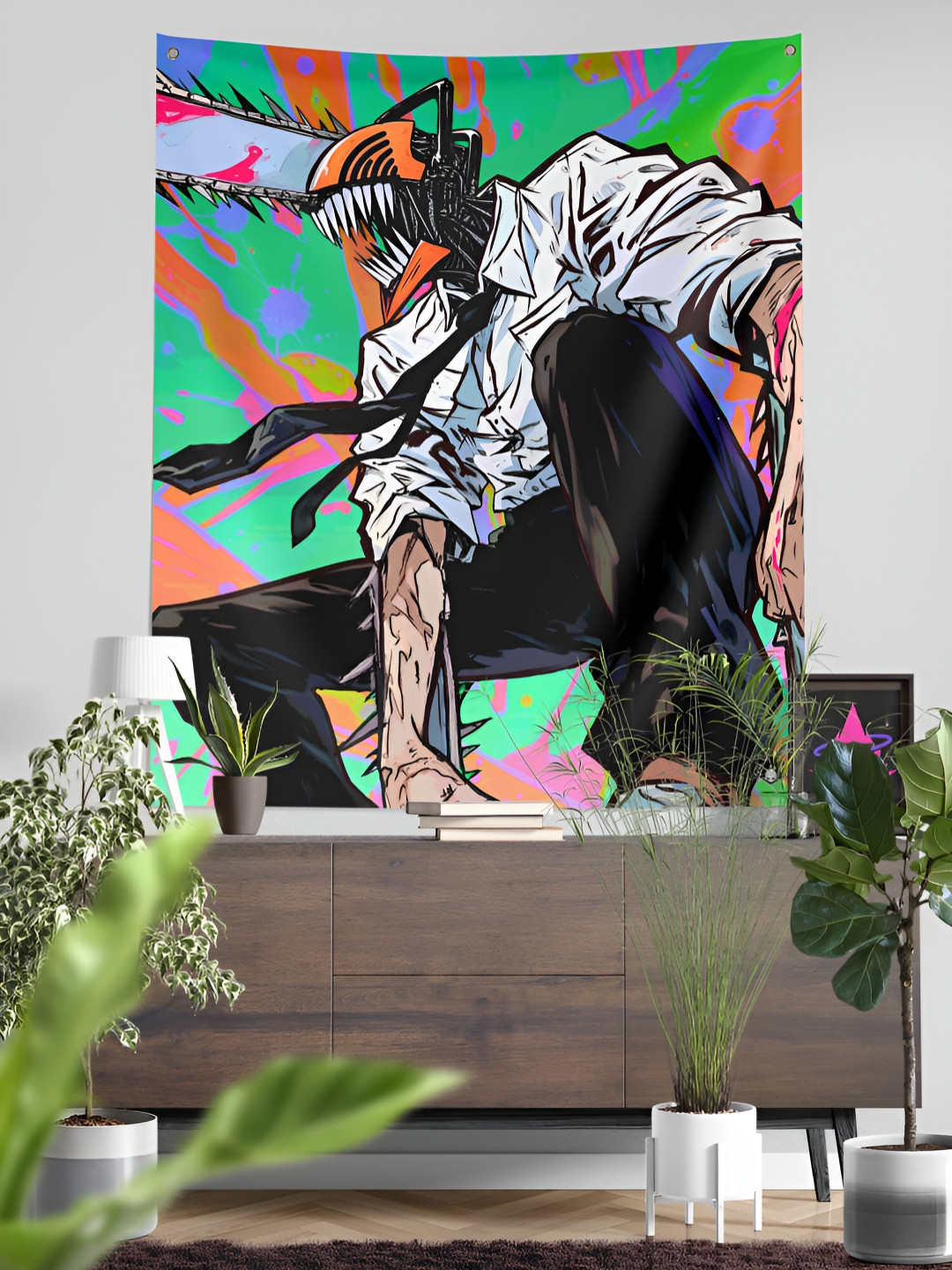 COMICSENSE Chainsaw Man Anime Dreadest Devil Printed Tapestry