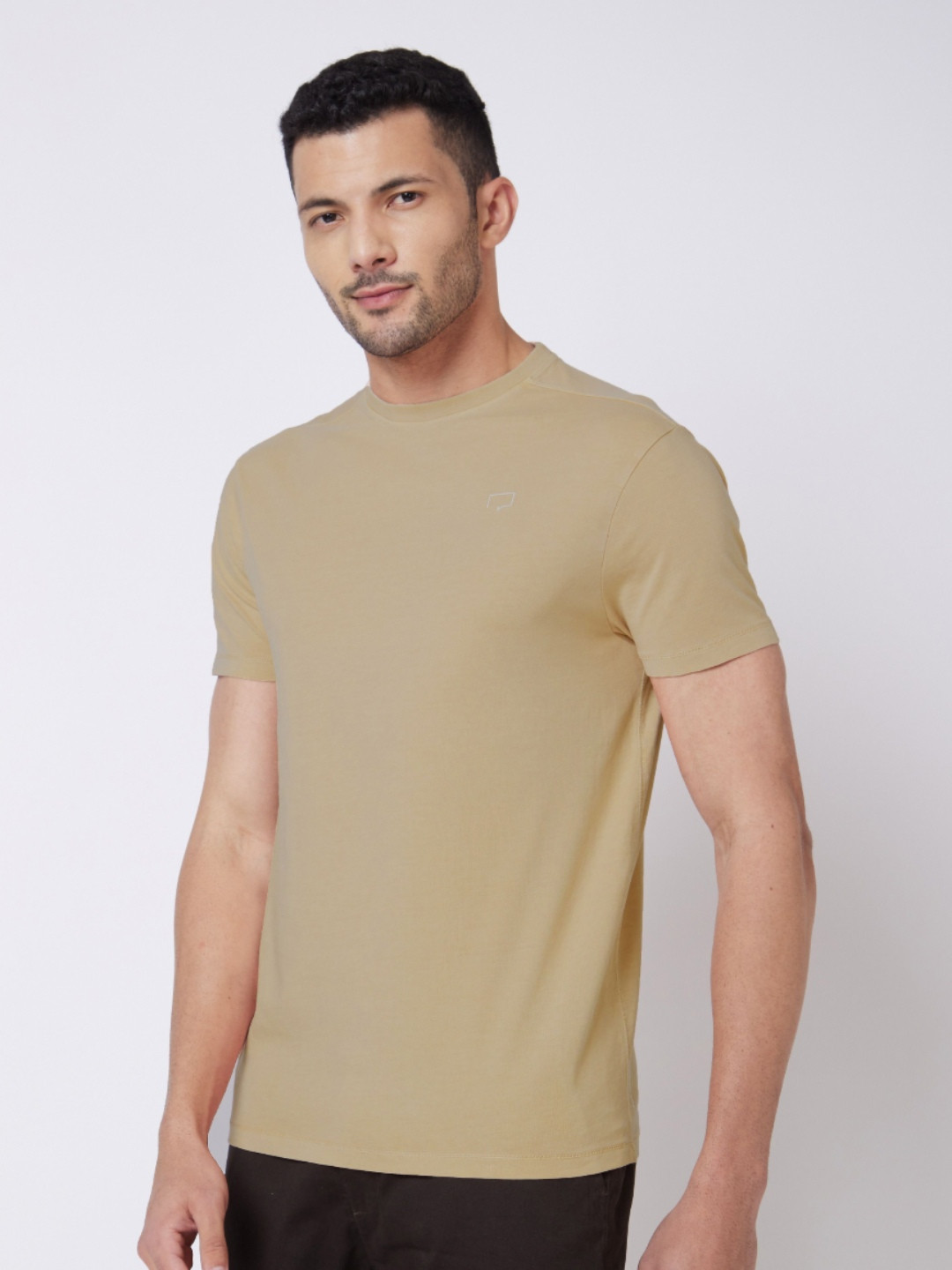 ROAR FOR GOOD Unisex Solid Round Neck Organic Cotton T-Shirt