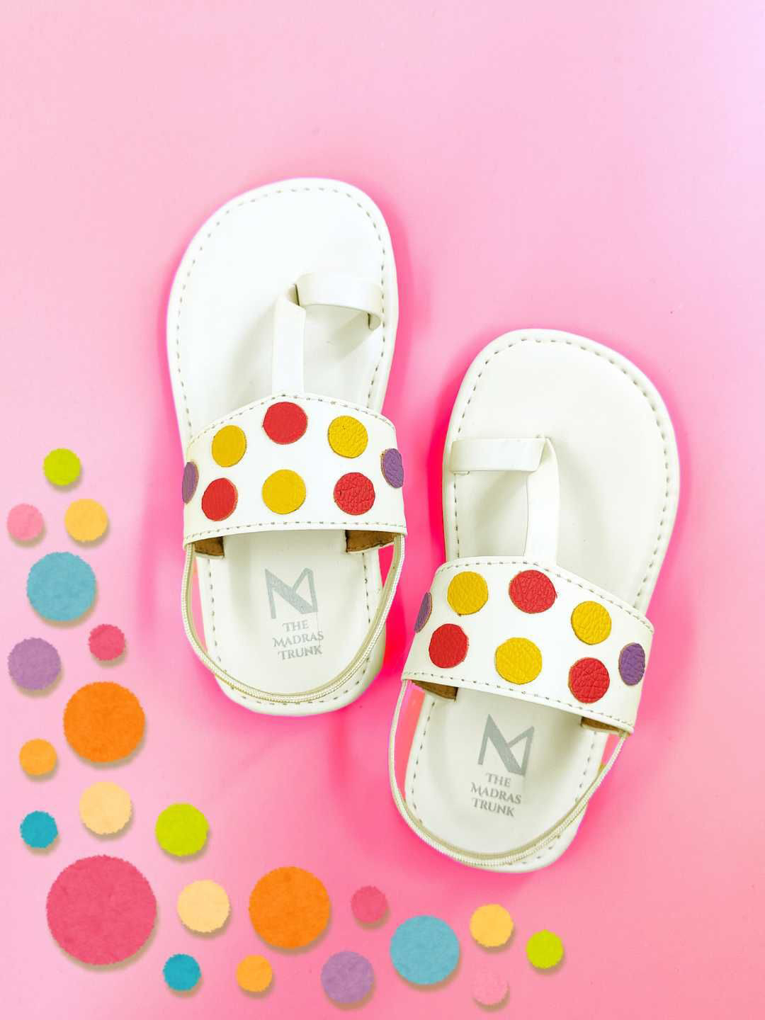 THE MADRAS TRUNK Unisex Kids Self Design Comfort Sandals