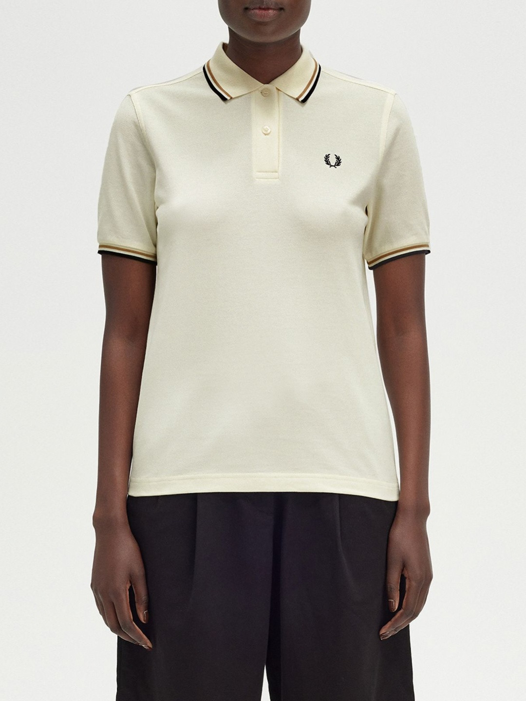 Fred Perry Women Polo Collar T-shirt