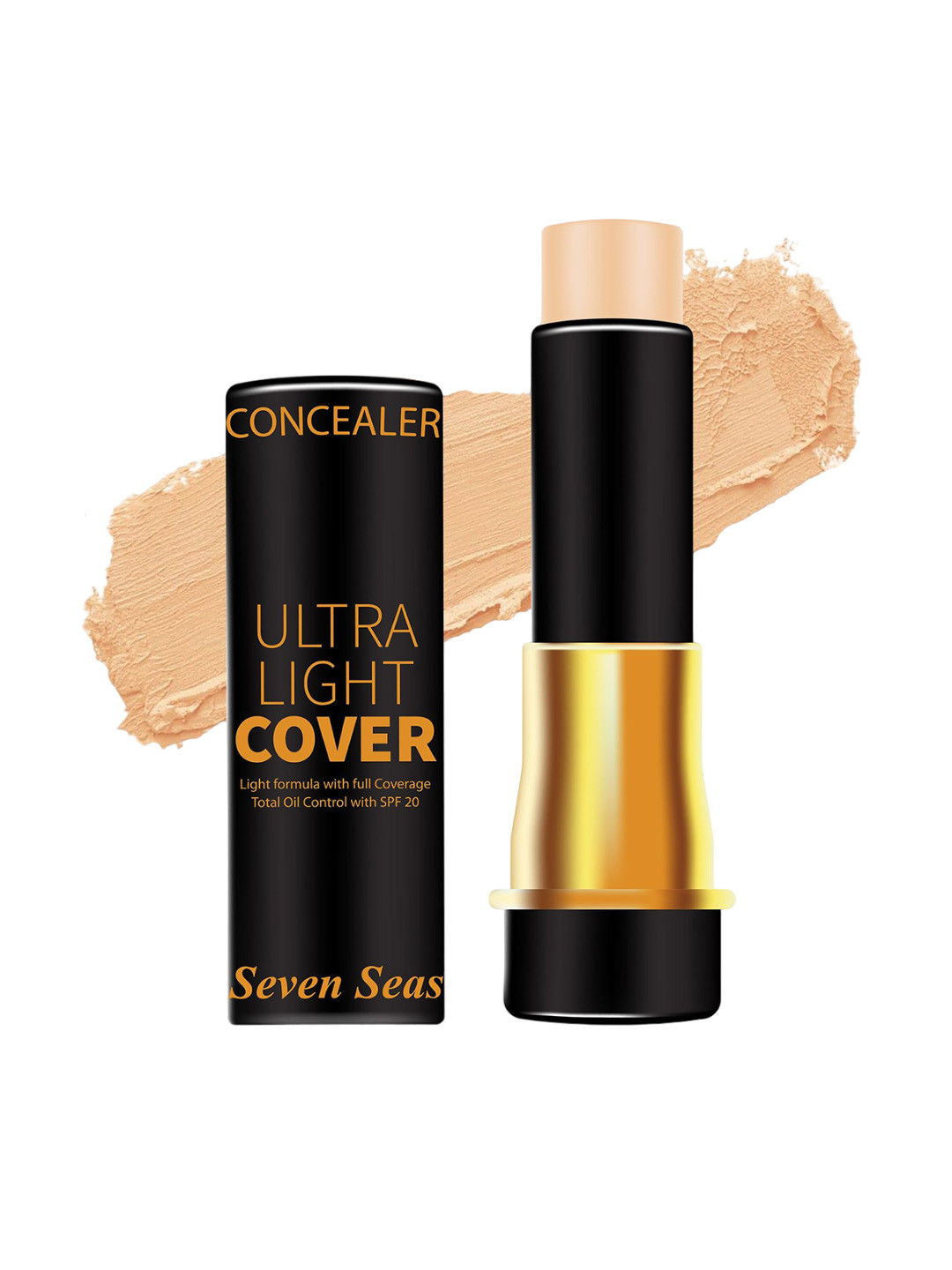 Seven Seas Ultra Light Cover Total Oil Control With SPF 20 Concealer Stick 4g - Natural