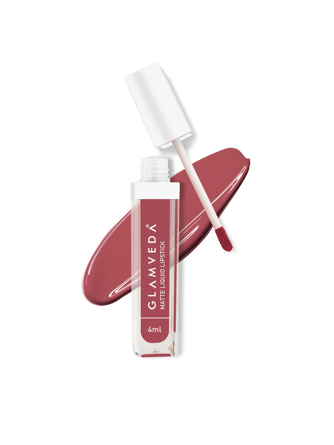 GLAMVEDA 12Hr Stay Transfer Proof & Lightweight Matte Liquid Lipstick 4ml - Sassy 027