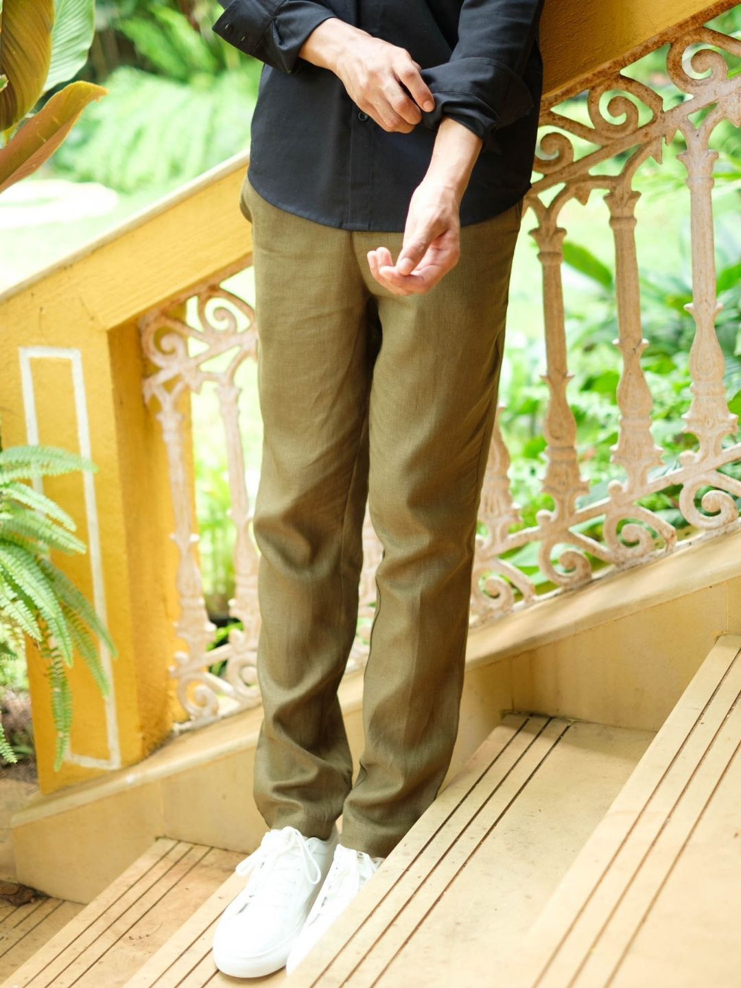 Creatures of Habit Men Linen Easy Pants