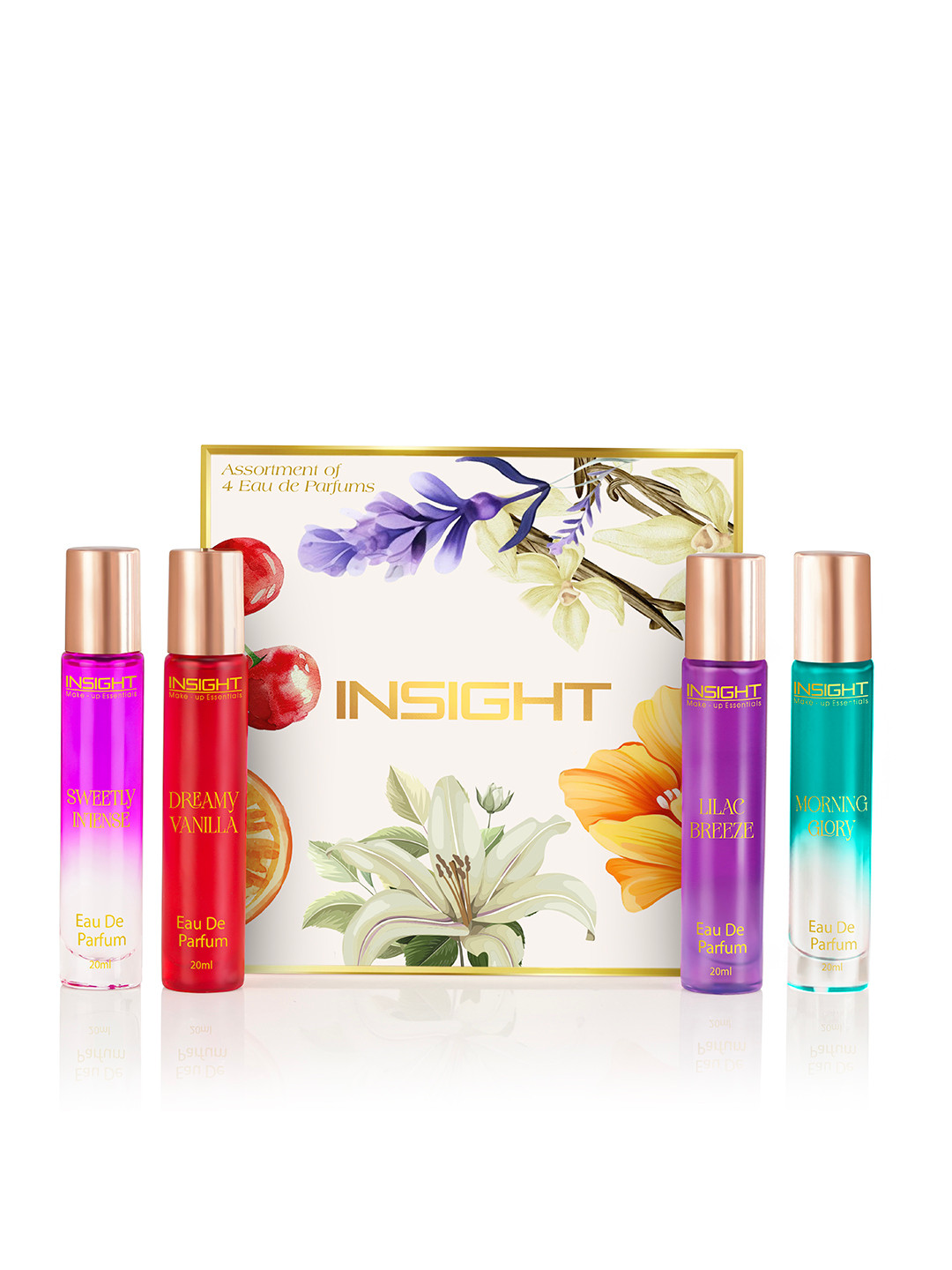 Insight Cosmetics Pack Of 4 Eau De Perfume Gift Set - 20ml Each